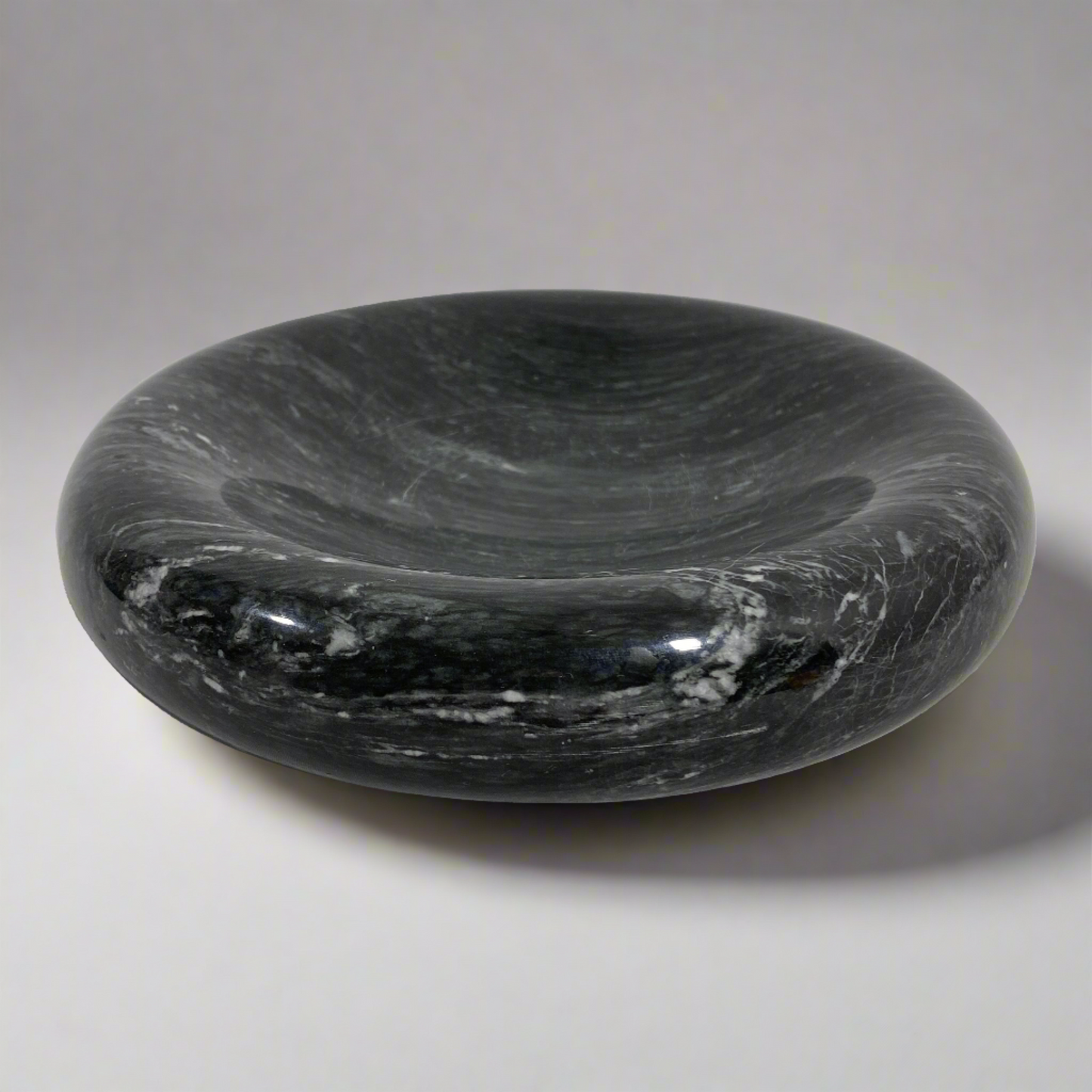 Concave Marble Catchall Bowl after Sergio Asti