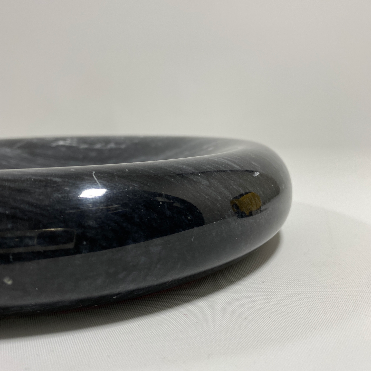 Concave Marble Catchall Bowl after Sergio Asti
