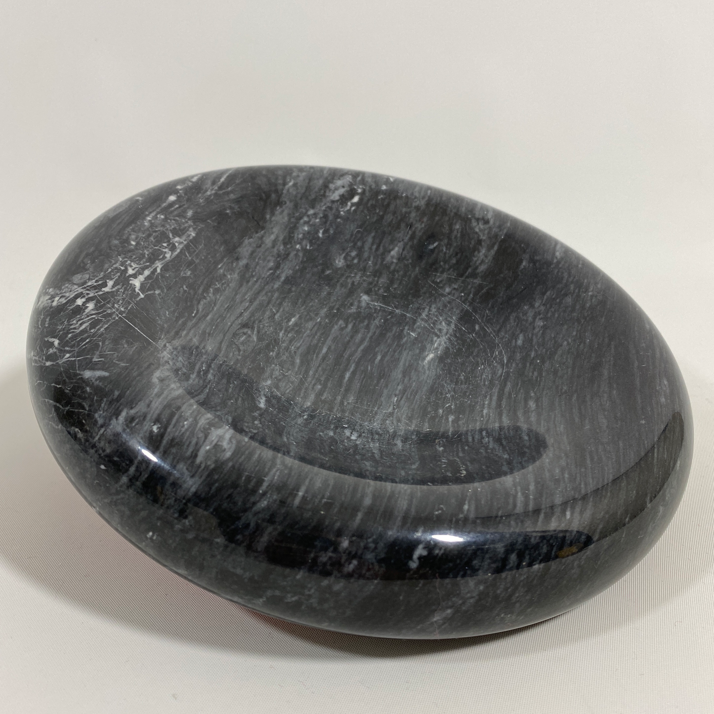 Concave Marble Catchall Bowl after Sergio Asti