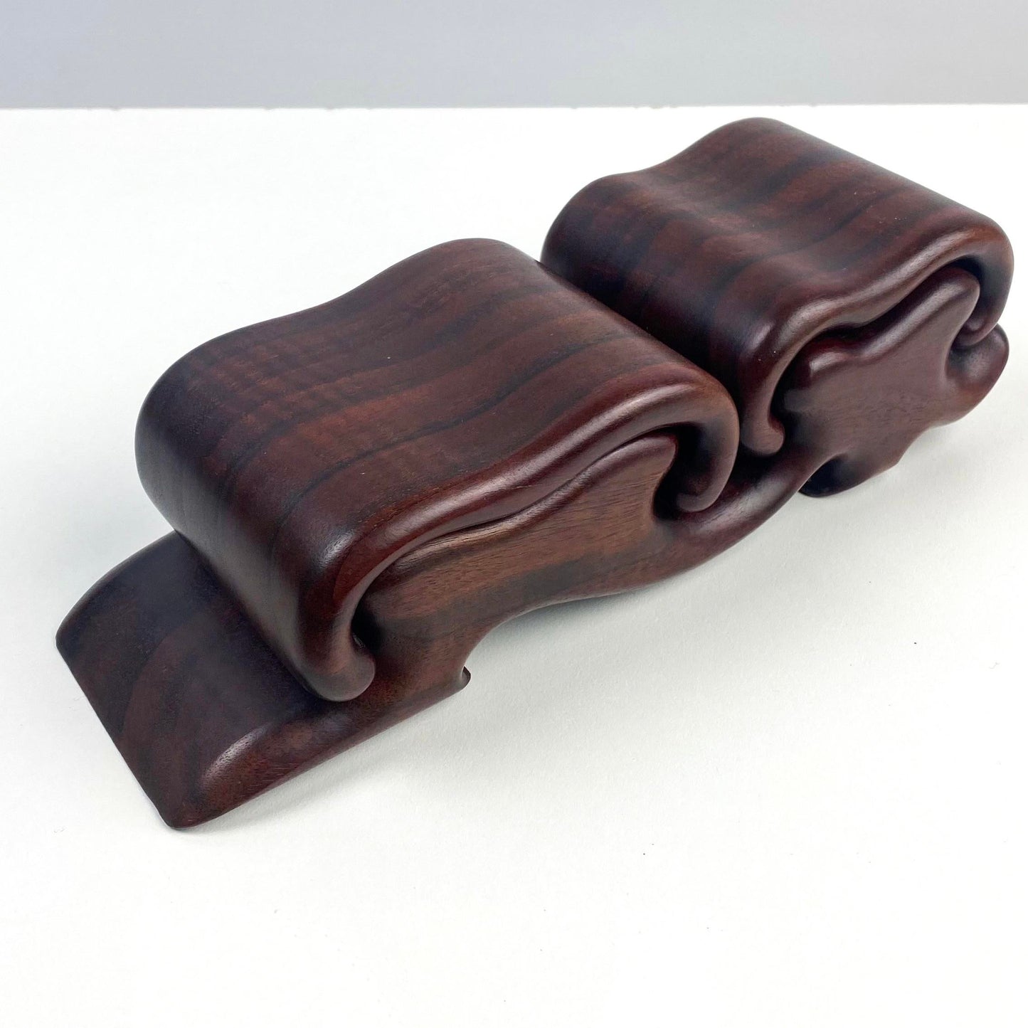 Marilyn and Fred Buss Puzzle Box in Black Walnut
