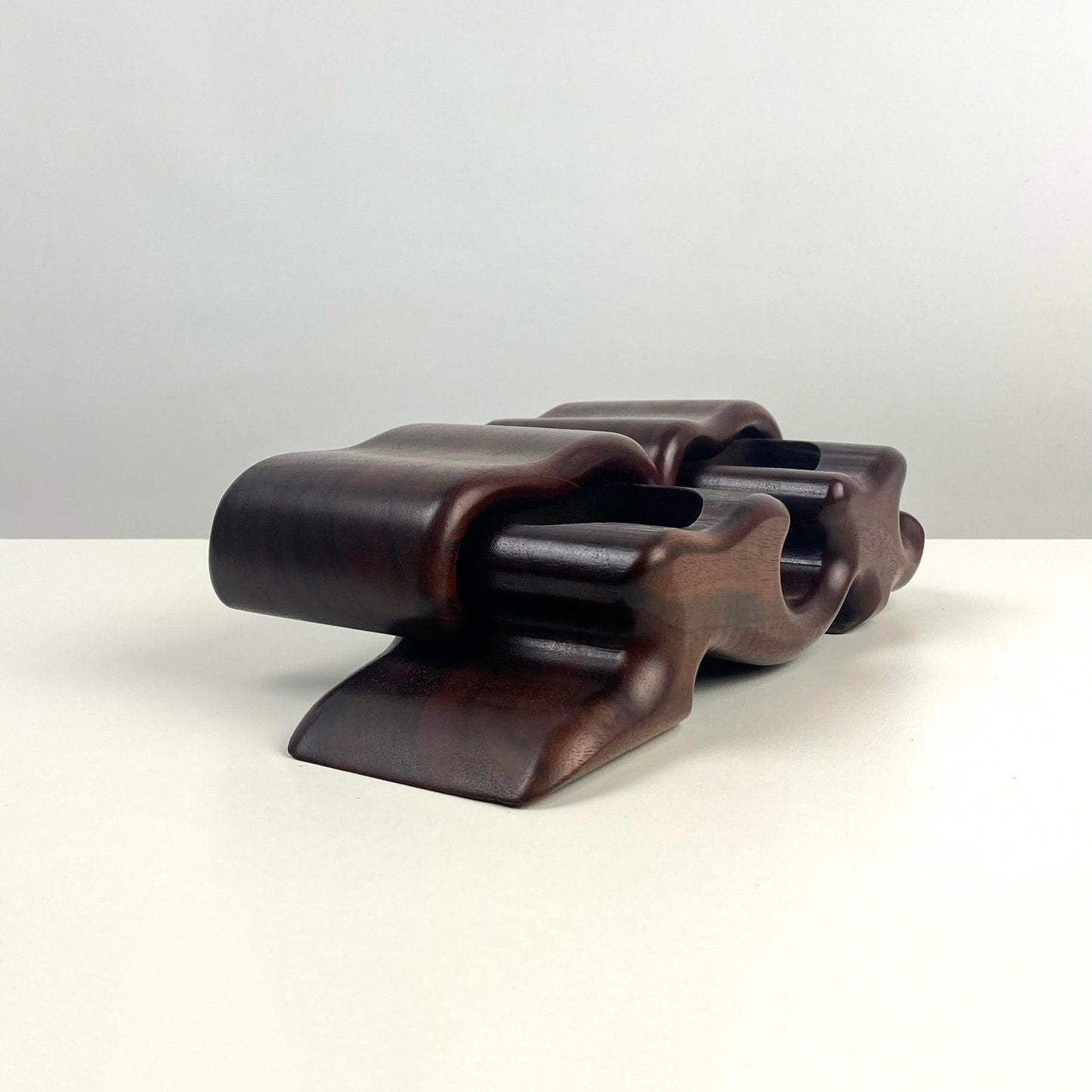 Marilyn and Fred Buss Puzzle Box in Black Walnut