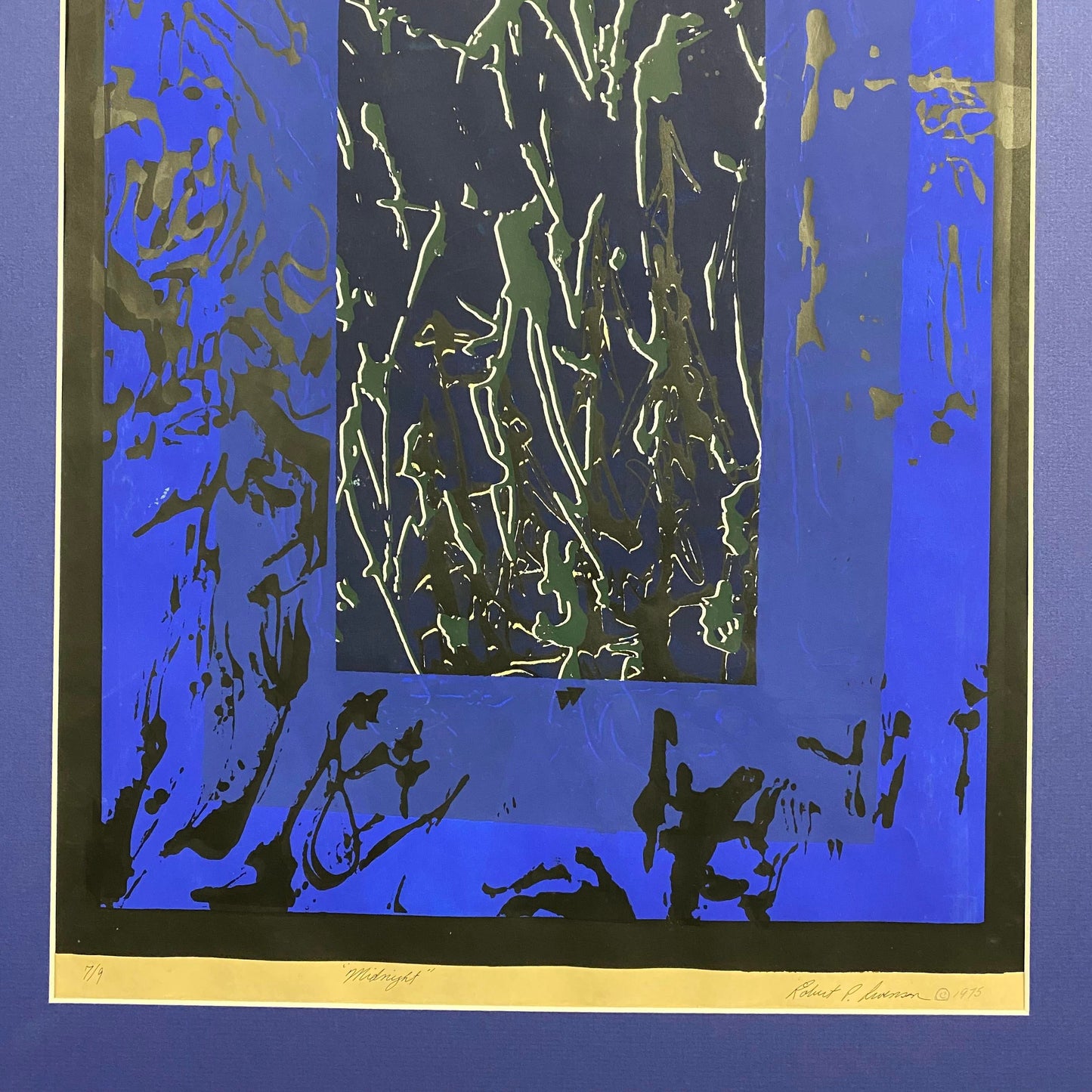 1975 Robert Levenson "Midnight" Silkscreen Original