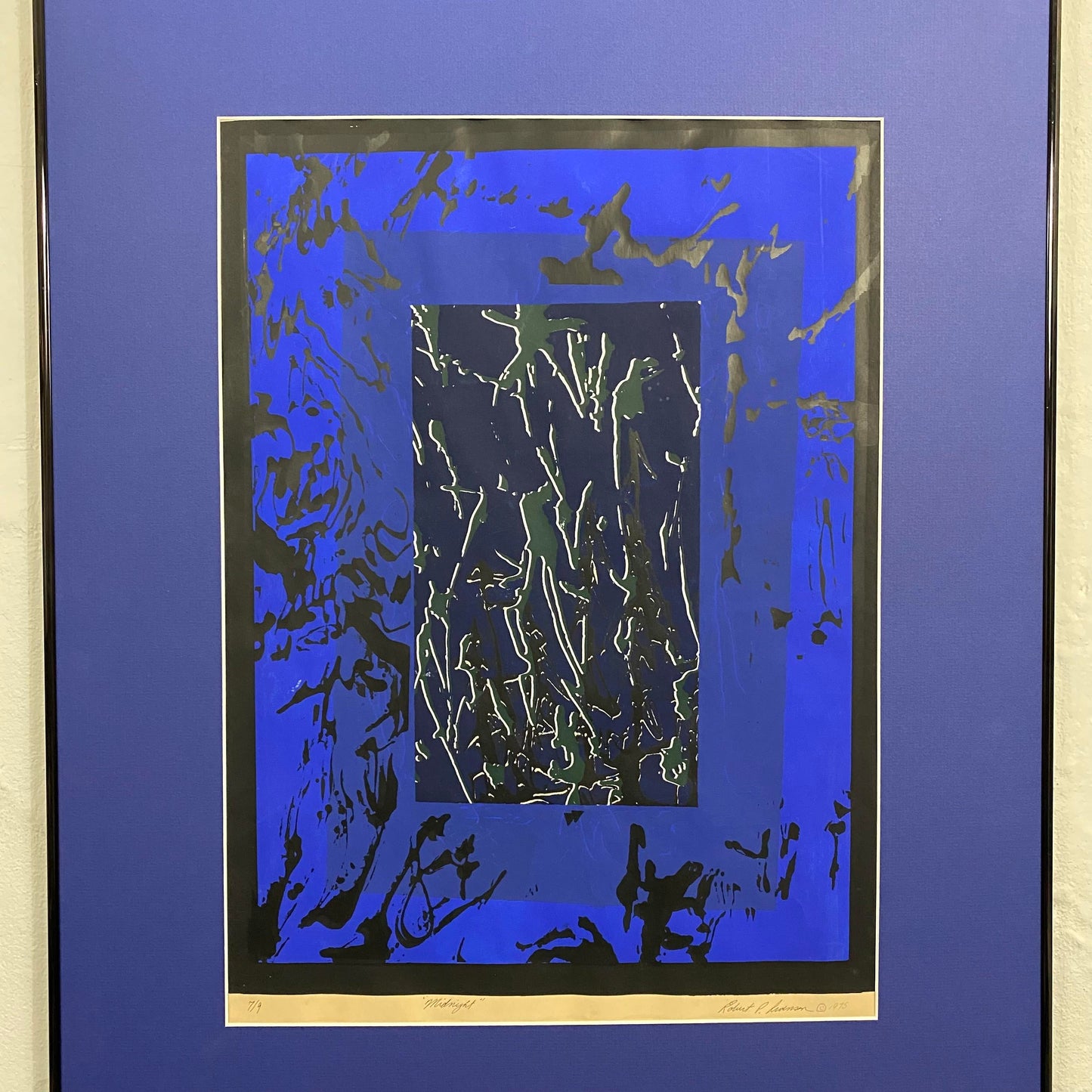 1975 Robert Levenson "Midnight" Silkscreen Original