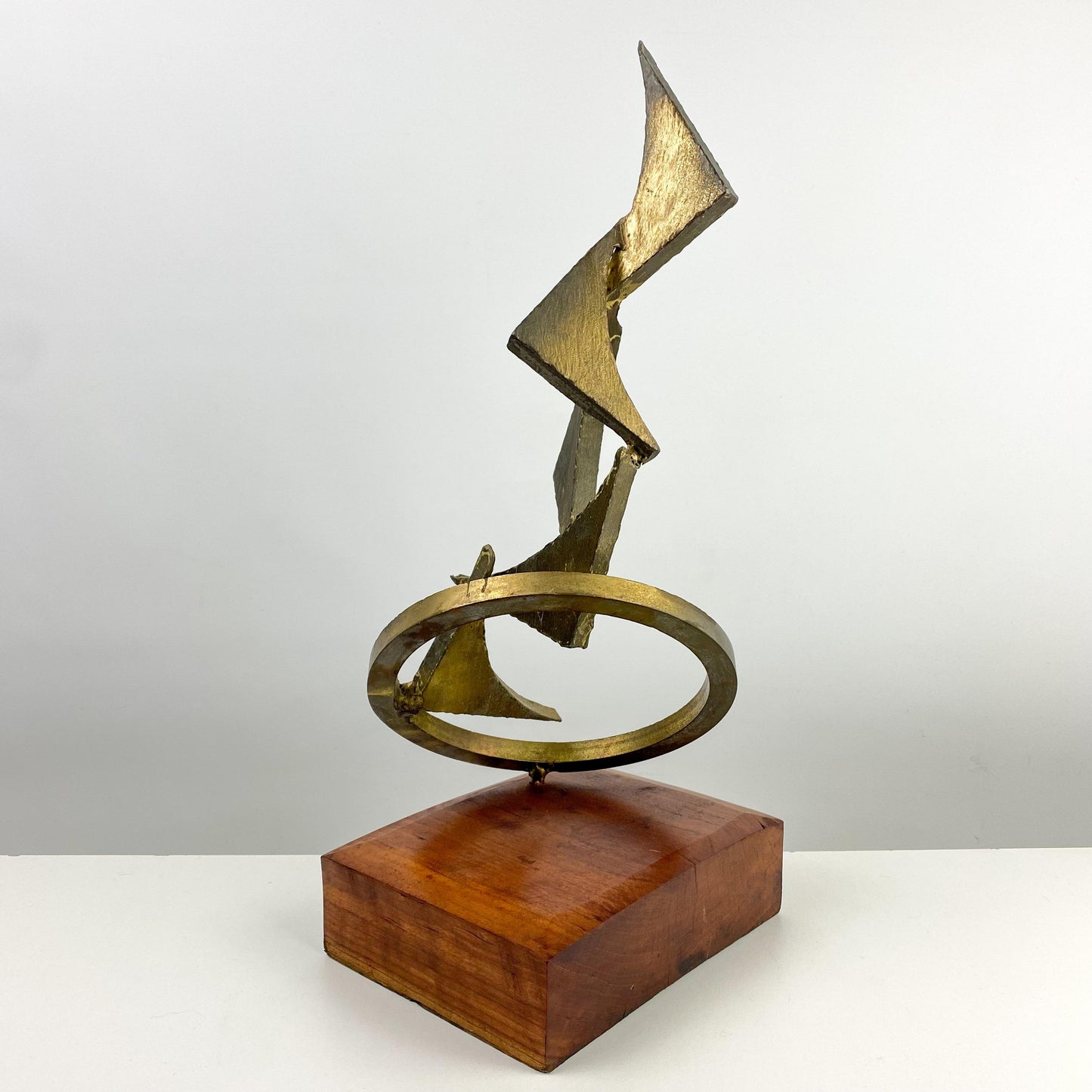 1977 Segal Abstract Bronze Brutalist Sculpture