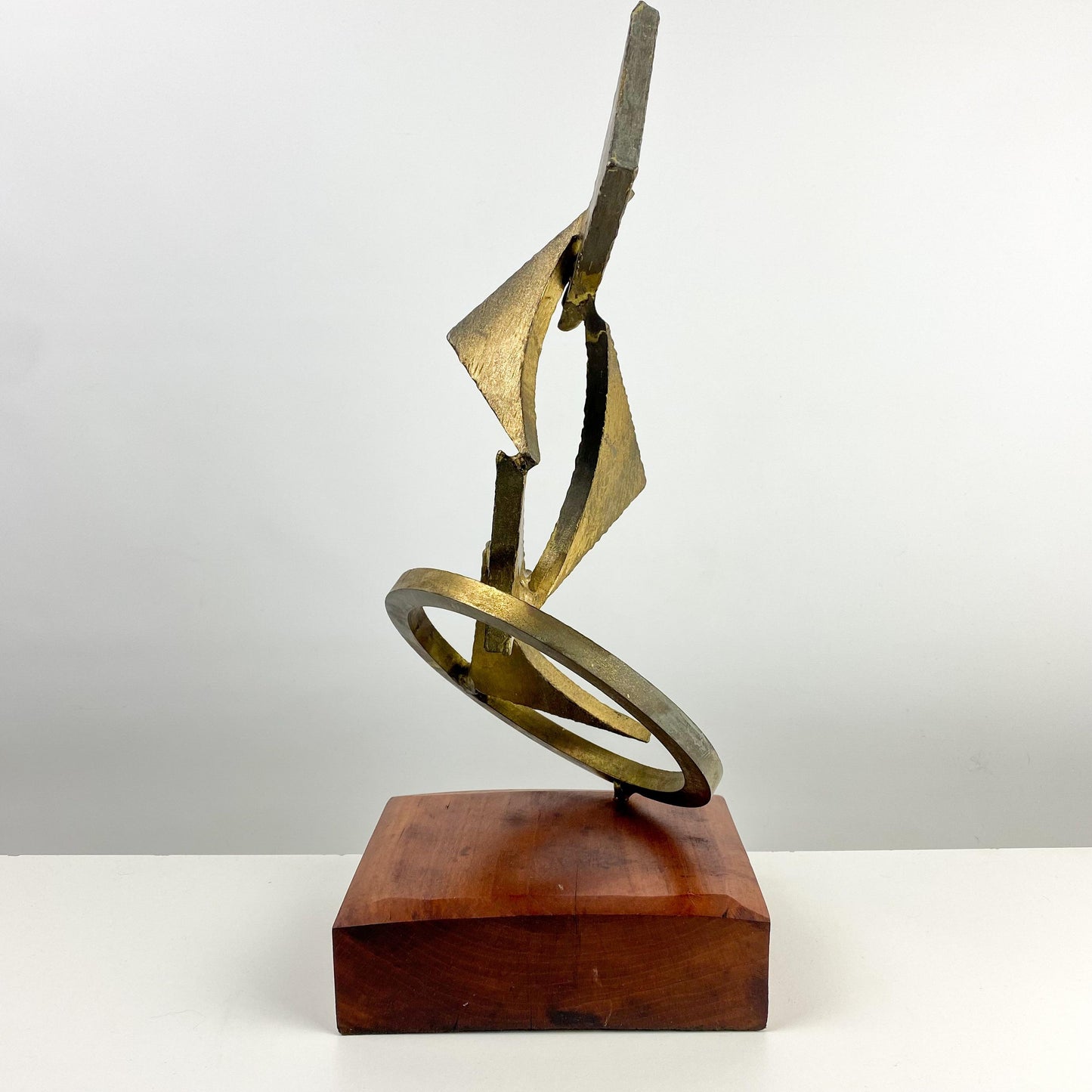 1977 Segal Abstract Bronze Brutalist Sculpture