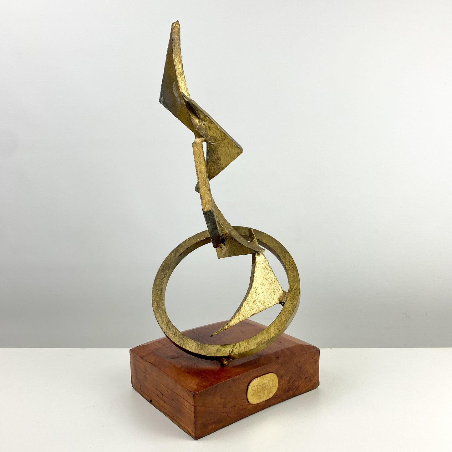 1977 Segal Abstract Bronze Brutalist Sculpture