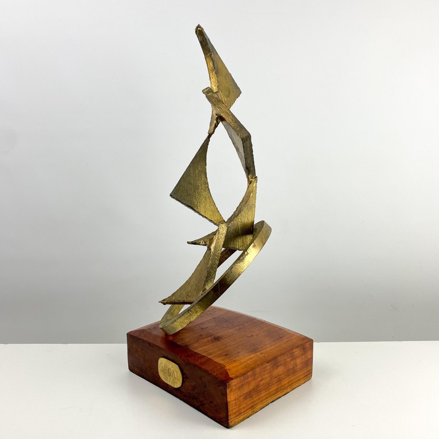 1977 Segal Abstract Bronze Brutalist Sculpture