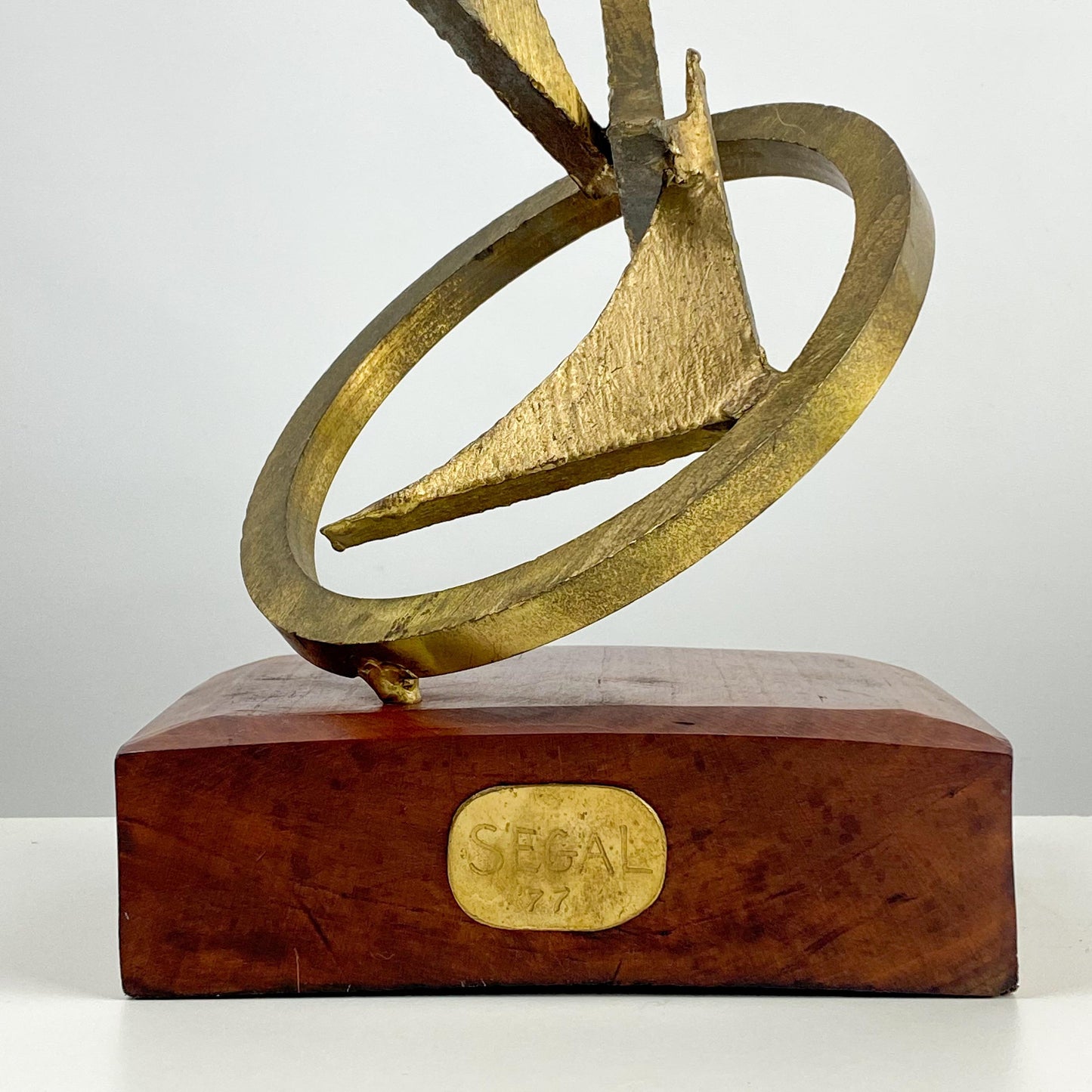 1977 Segal Abstract Bronze Brutalist Sculpture