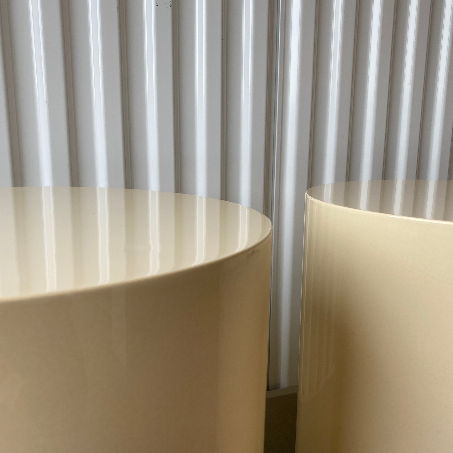Lacquered Paul Mayen for Intrex Habitat Pedestal - a Pair