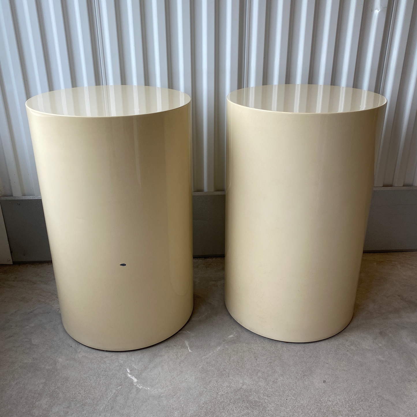 Lacquered Paul Mayen for Intrex Habitat Pedestal - a Pair