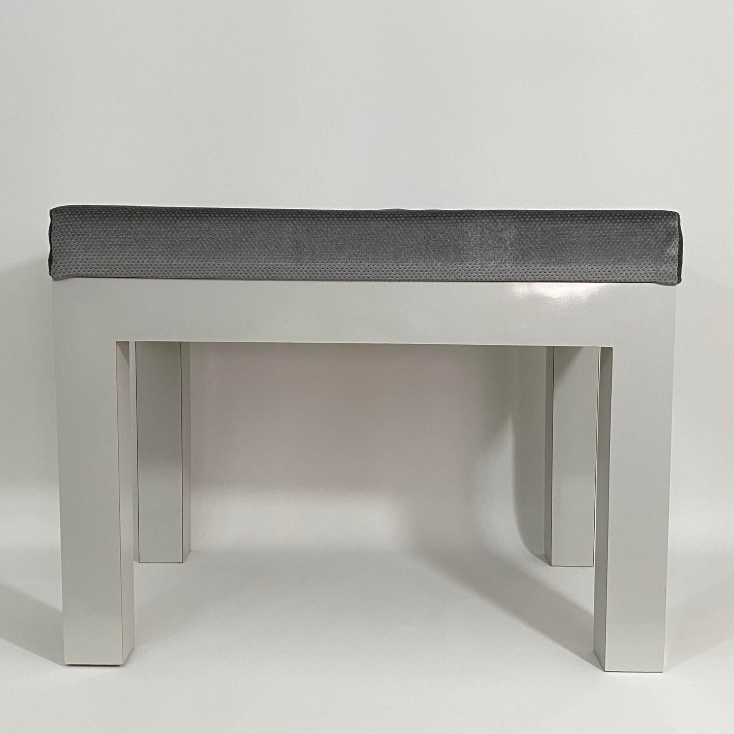 Parsons Grey Laminate Upholstered Bench