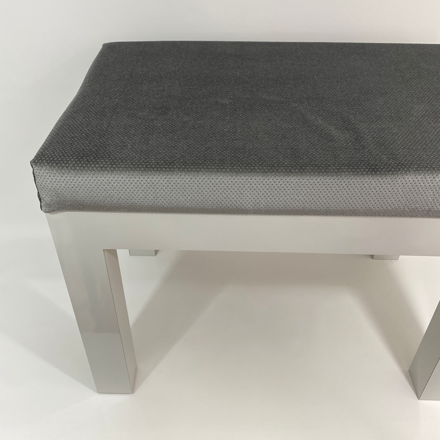 Parsons Grey Laminate Upholstered Bench
