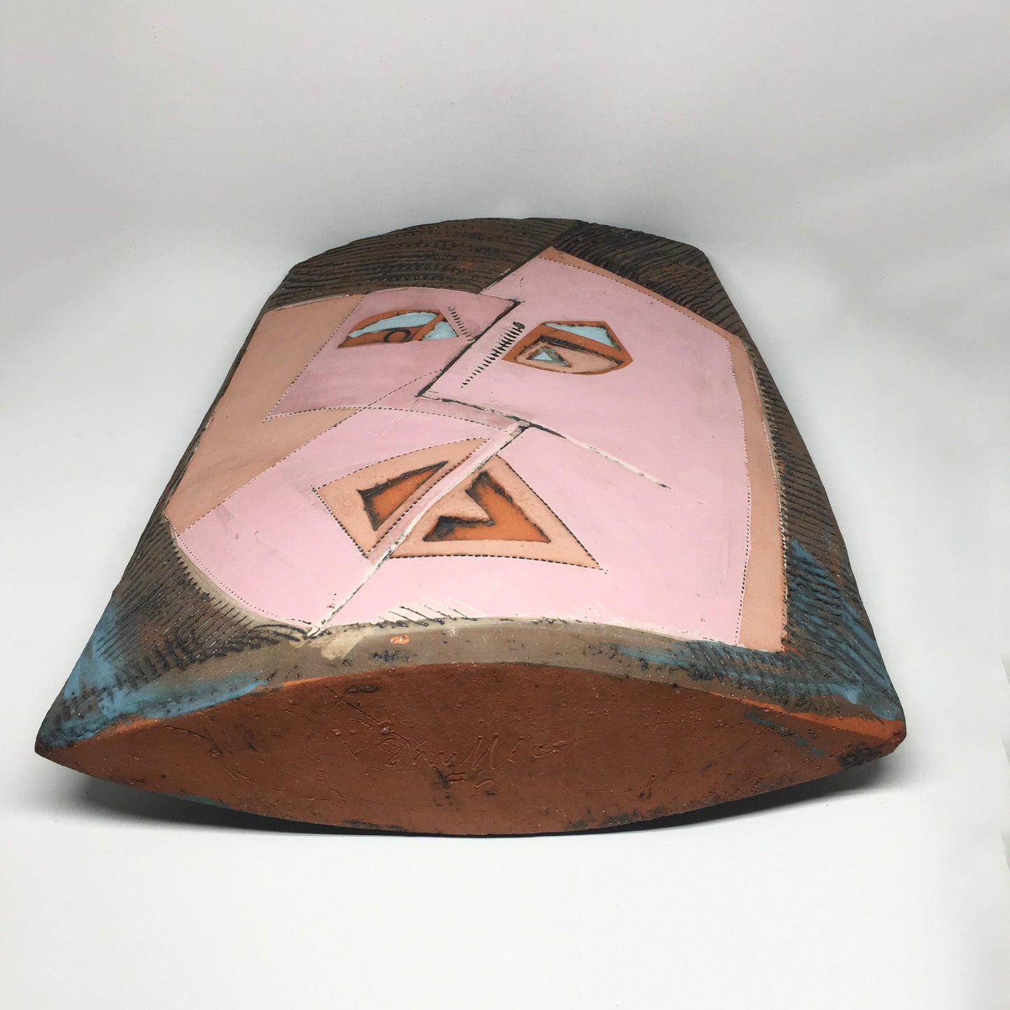 Artist Signed Double Face Cubist Vase