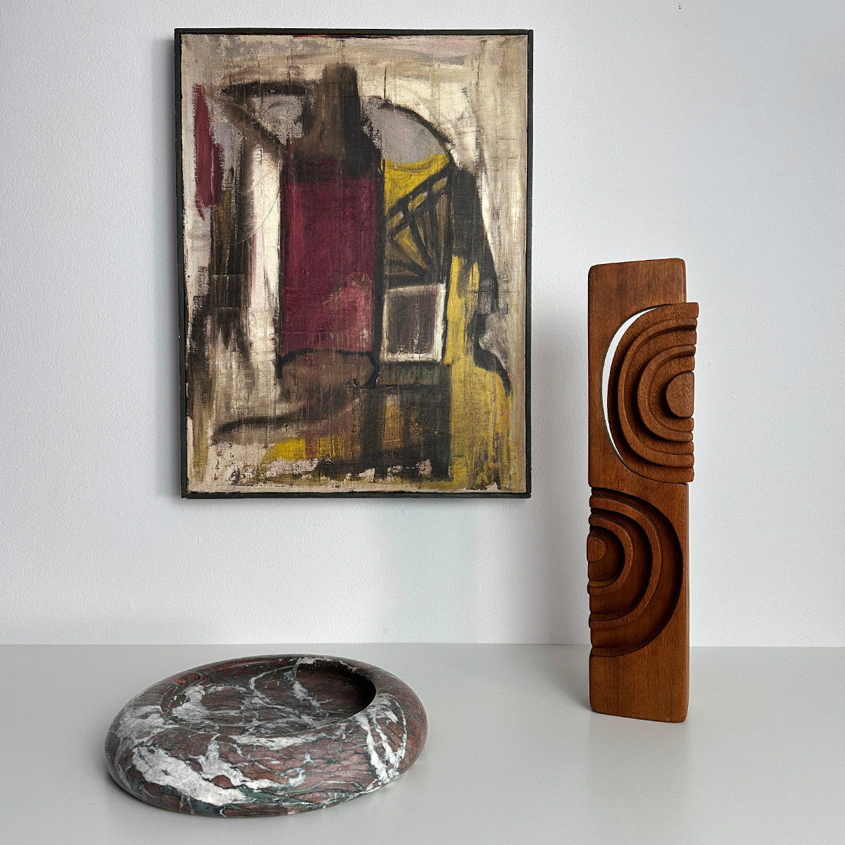 1964 Buzby "Fallen Skylight" Abstract Original Oil Painting