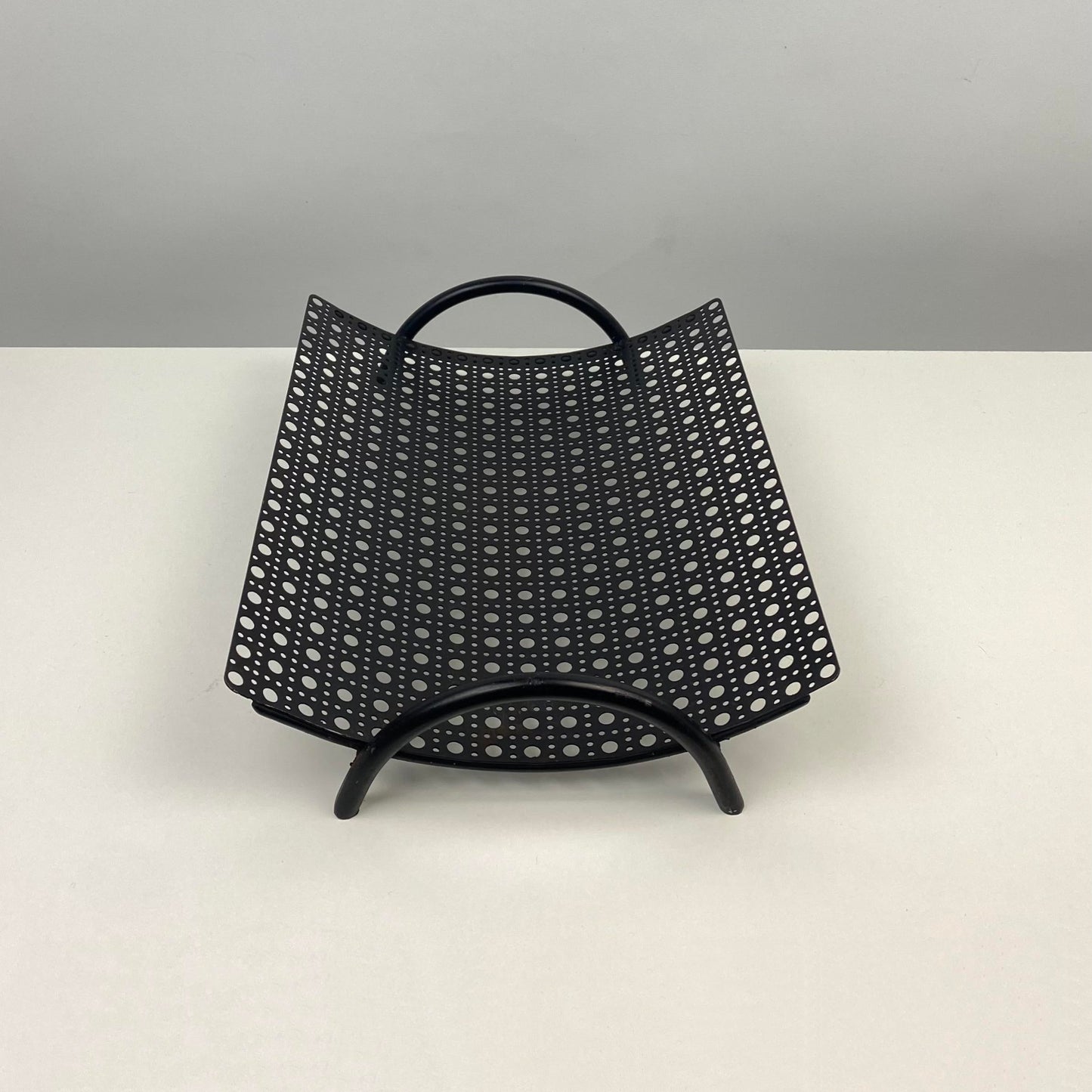 Postmodern Mathieu Matégot Style Perforated Metal Catch All Tray