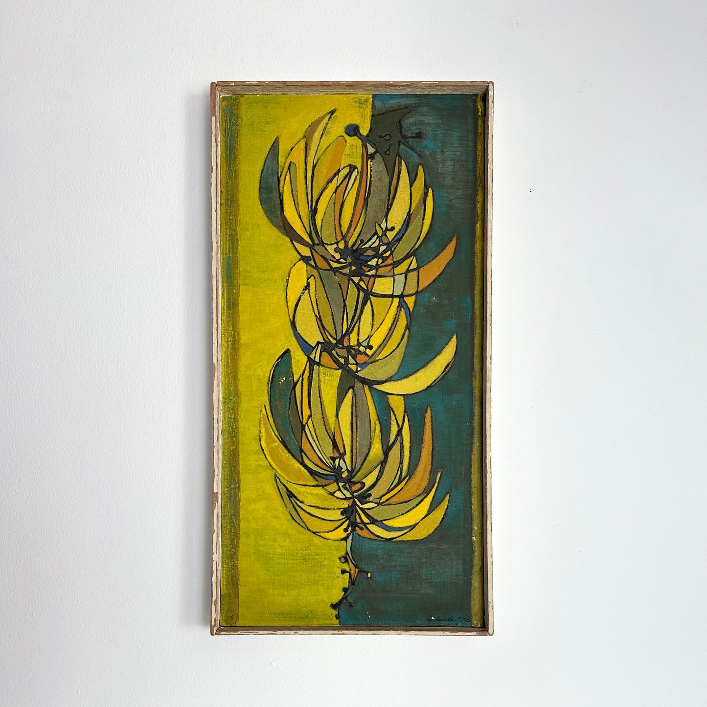 Richards Mid-Century Banana Bunch Original Painting, 1950