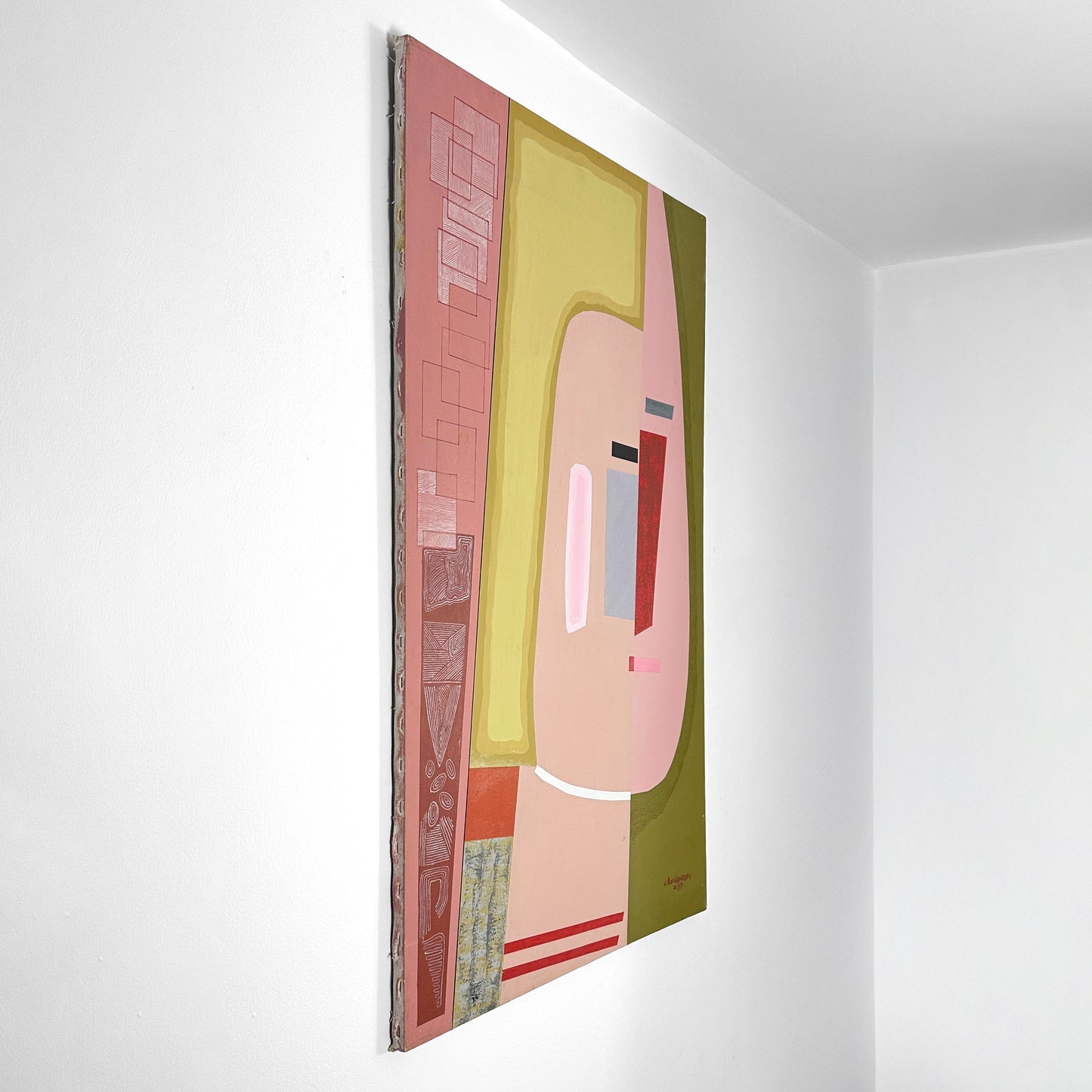J. Rothenberg (Active C. 1935-1990) Cubist Modernist Original Painting
