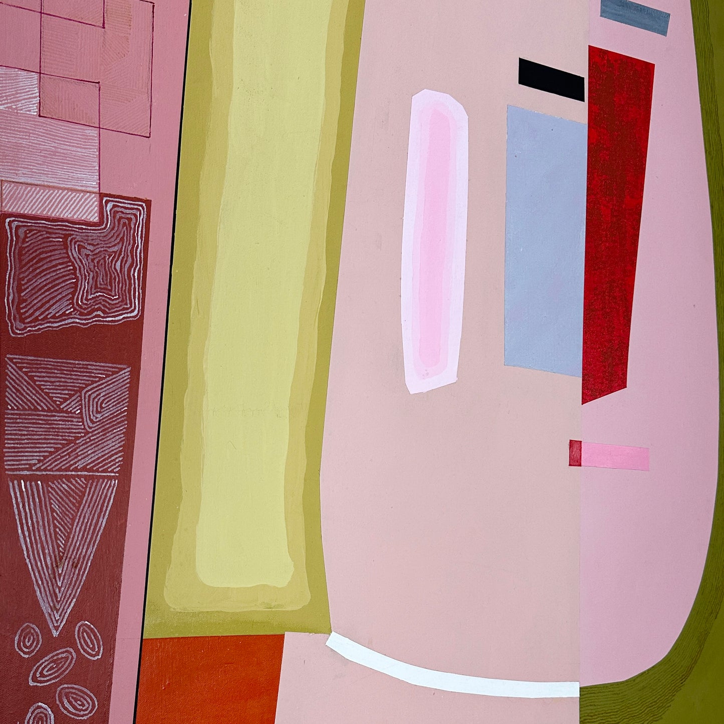 J. Rothenberg (Active C. 1935-1990) Cubist Modernist Original Painting