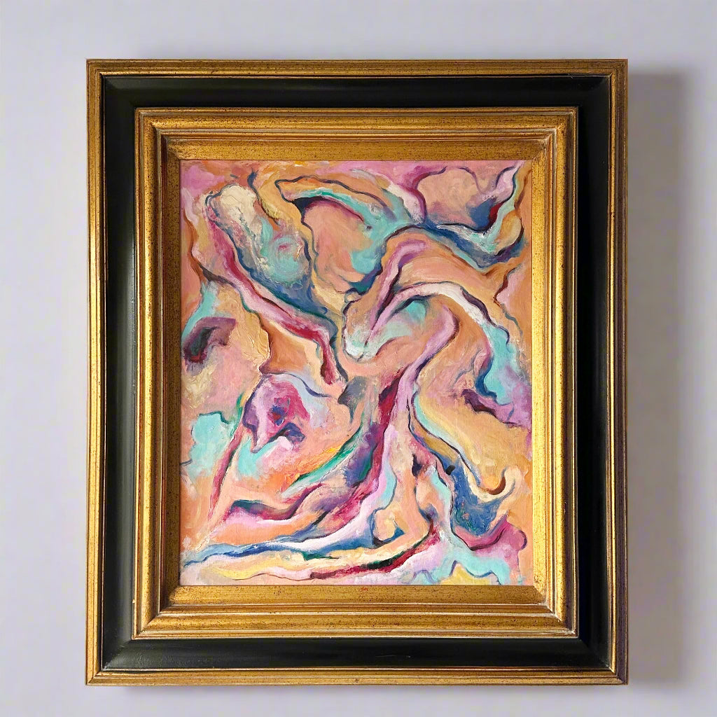 Walter E Cohen Jr (1912-2004) Abstract Expressionism Framed Original