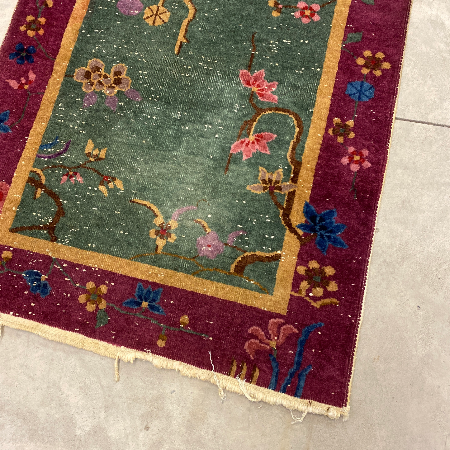 Antique 3 X 5 Chinese Art Deco Rug