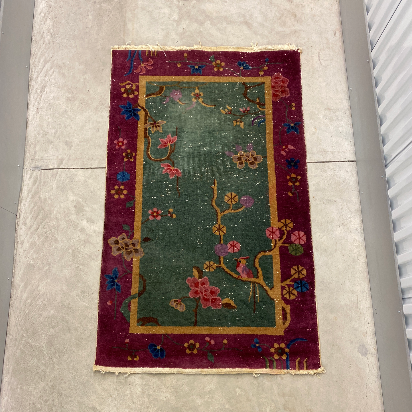 Antique 3 X 5 Chinese Art Deco Rug