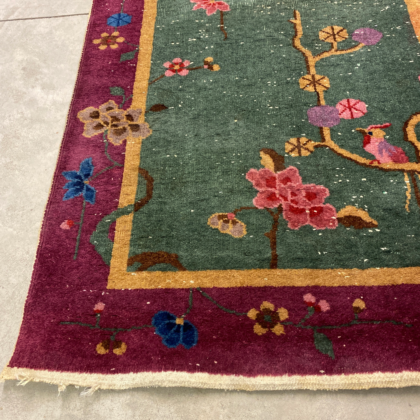 Antique 3 X 5 Chinese Art Deco Rug
