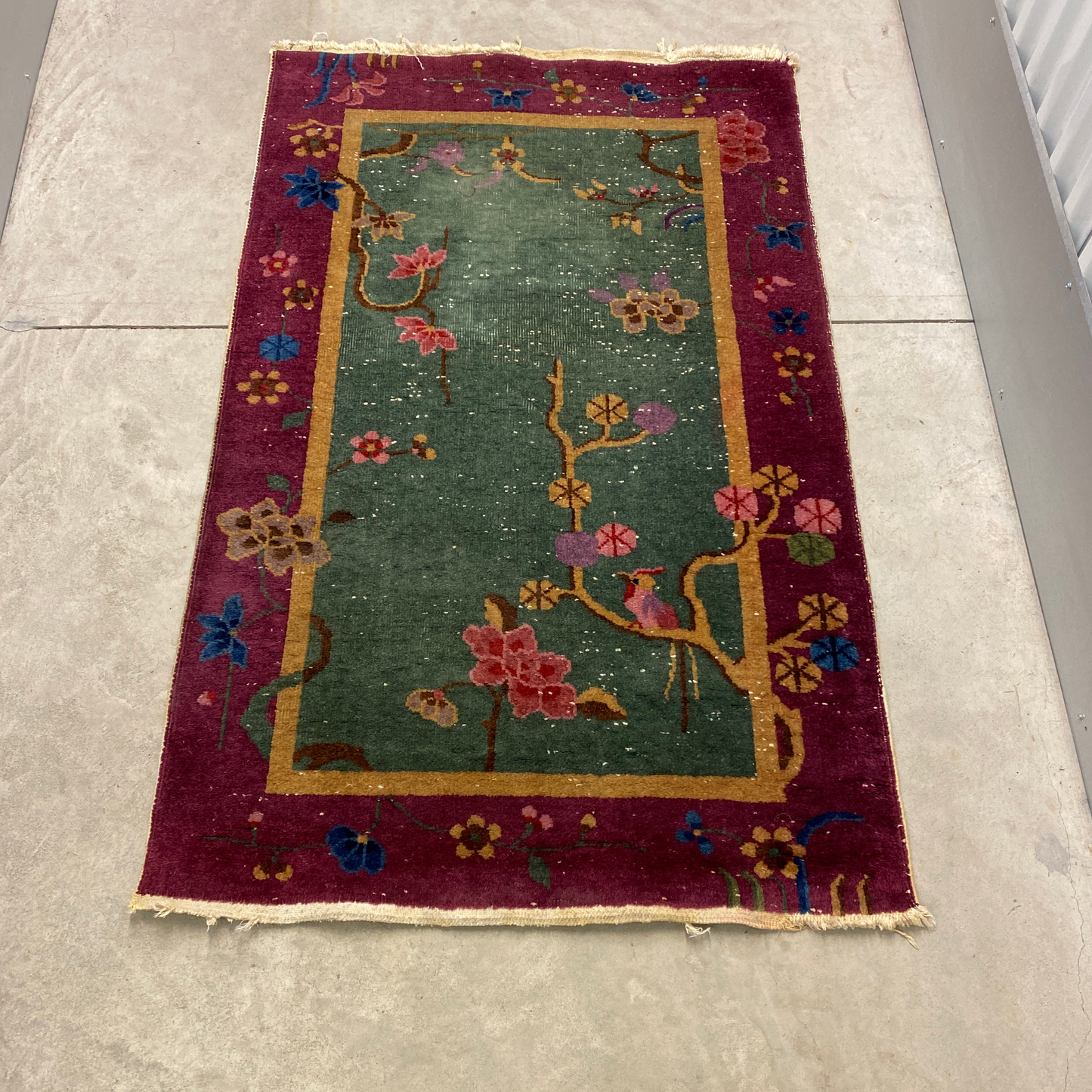 Antique 3 X 5 Chinese Art Deco Rug