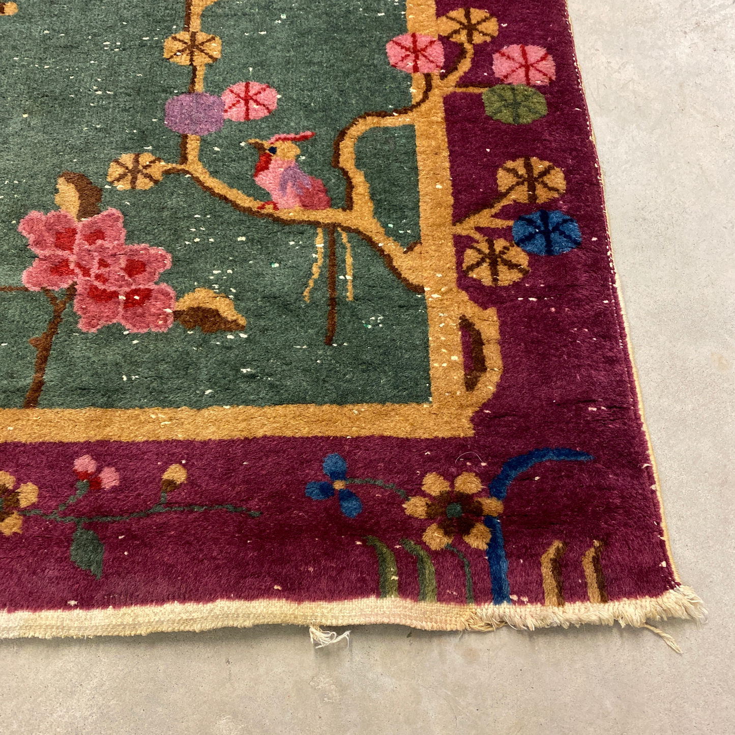 Antique 3 X 5 Chinese Art Deco Rug