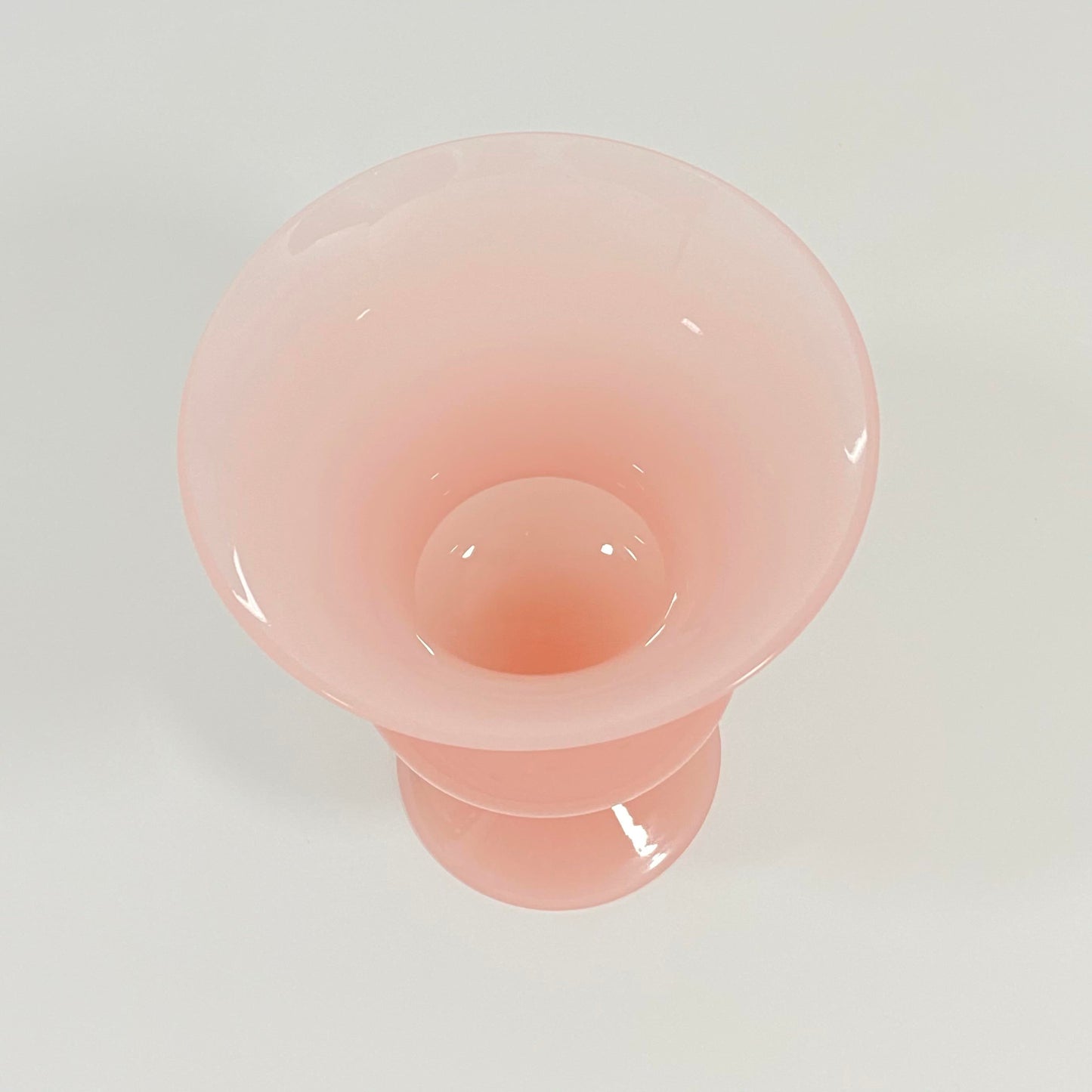Blush Opaline Glass Vase
