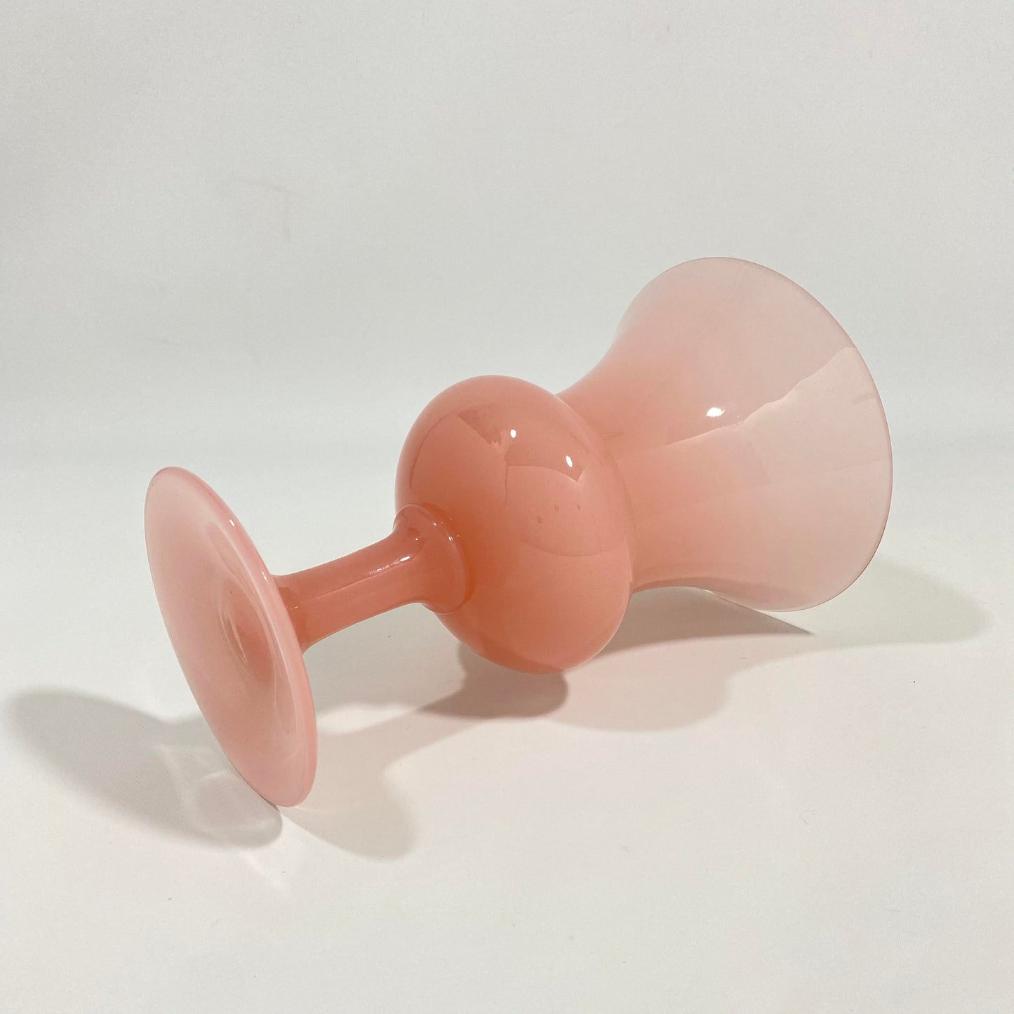 Blush Opaline Glass Vase