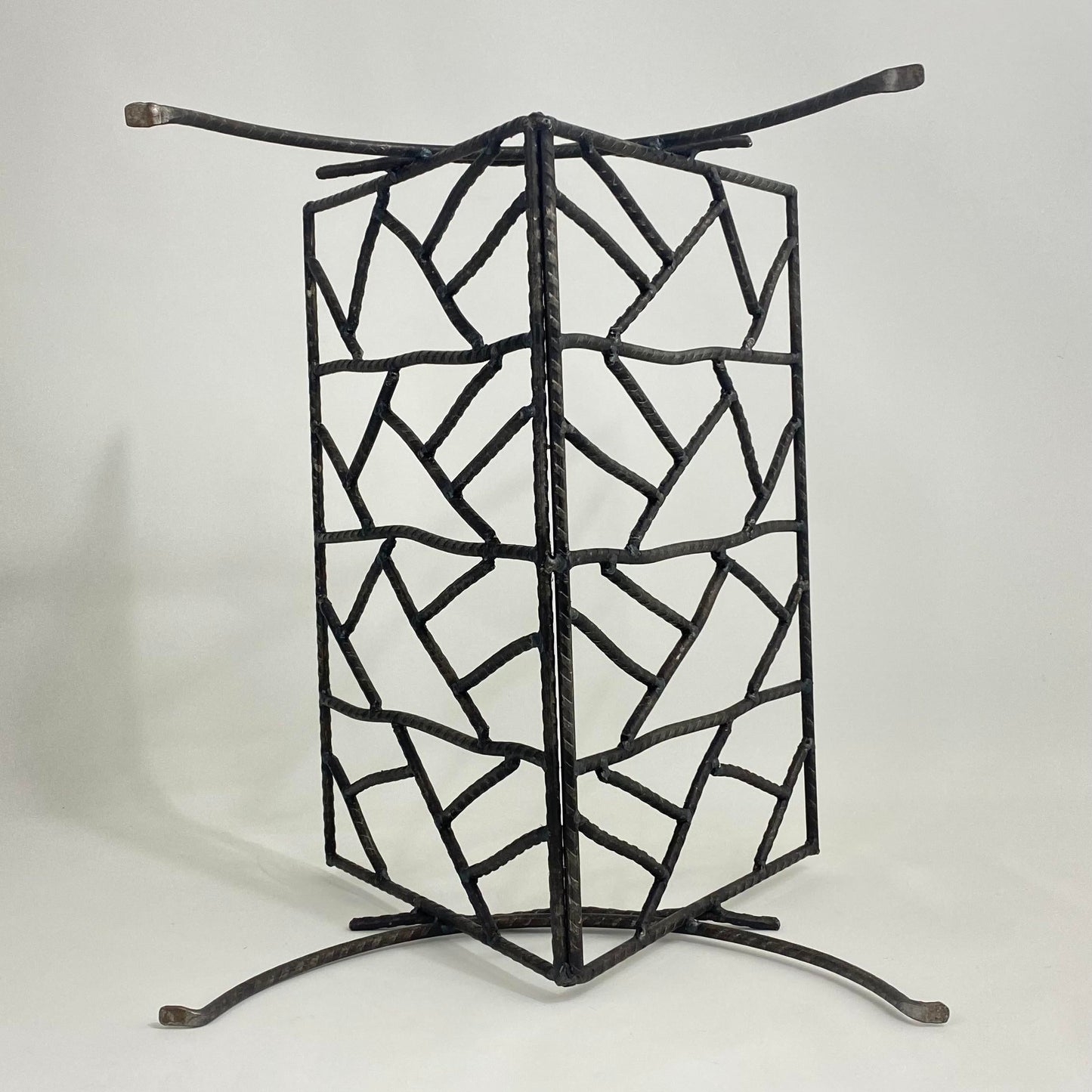 Brutalist Artist Studio Iron Magazine/Book Rack