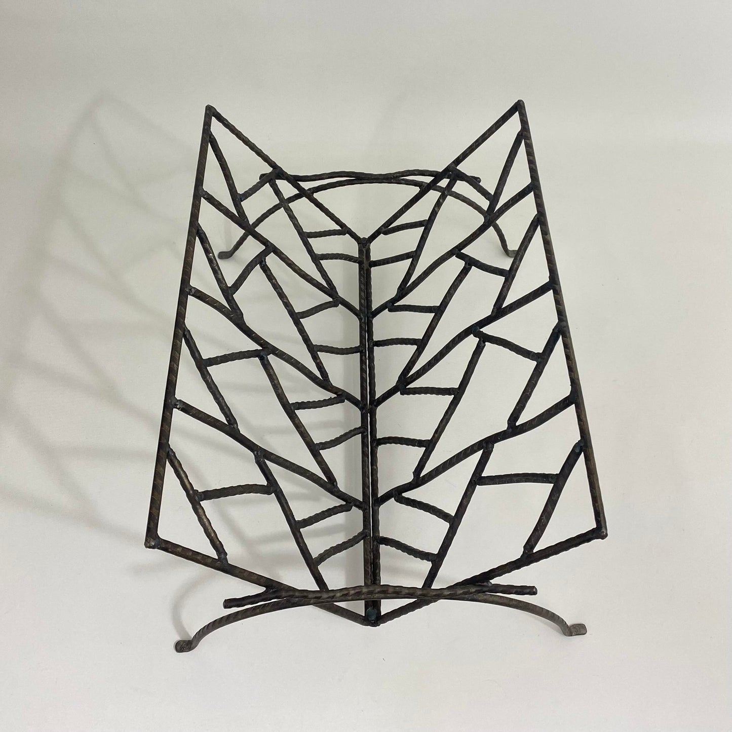 Brutalist Artist Studio Iron Magazine/Book Rack