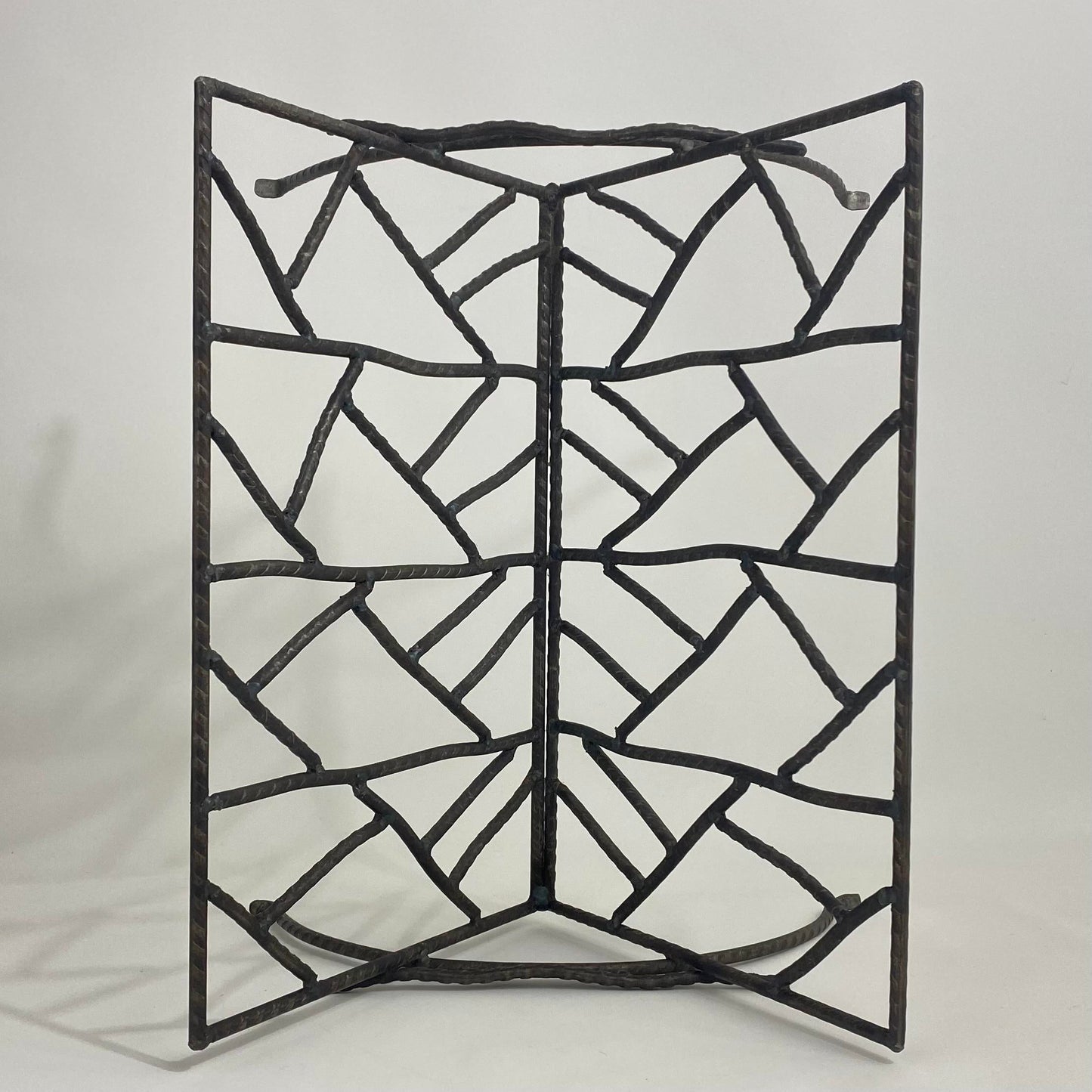 Brutalist Artist Studio Iron Magazine/Book Rack