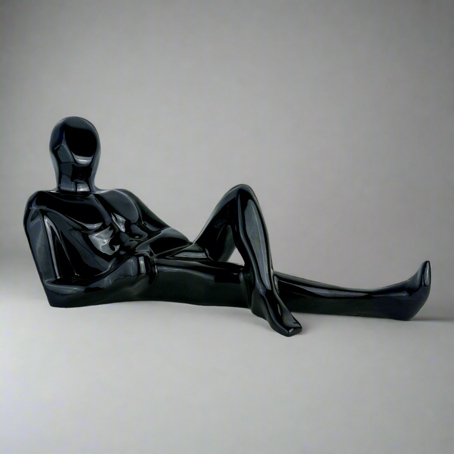 Cubist Jaru of California Reclining Male Nude Table Sculpture