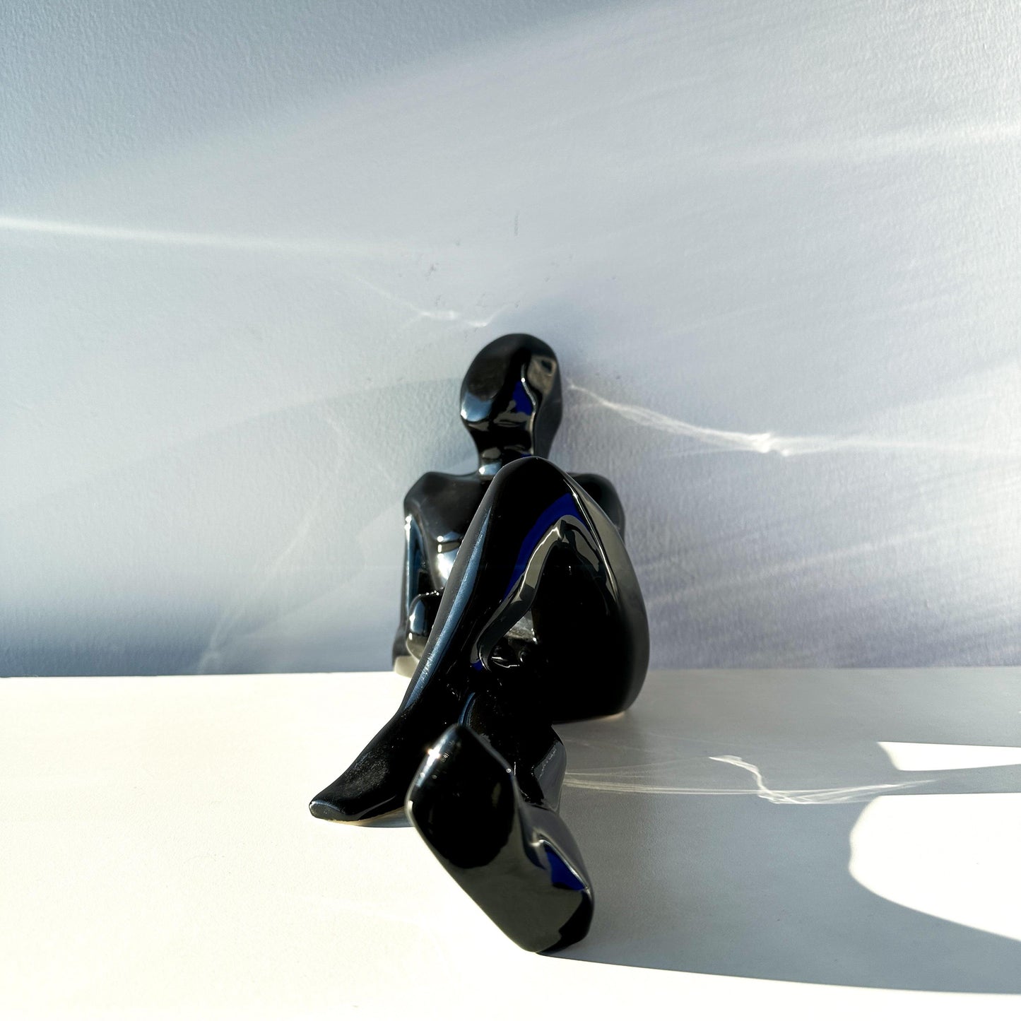 Cubist Jaru of California Reclining Male Nude Table Sculpture