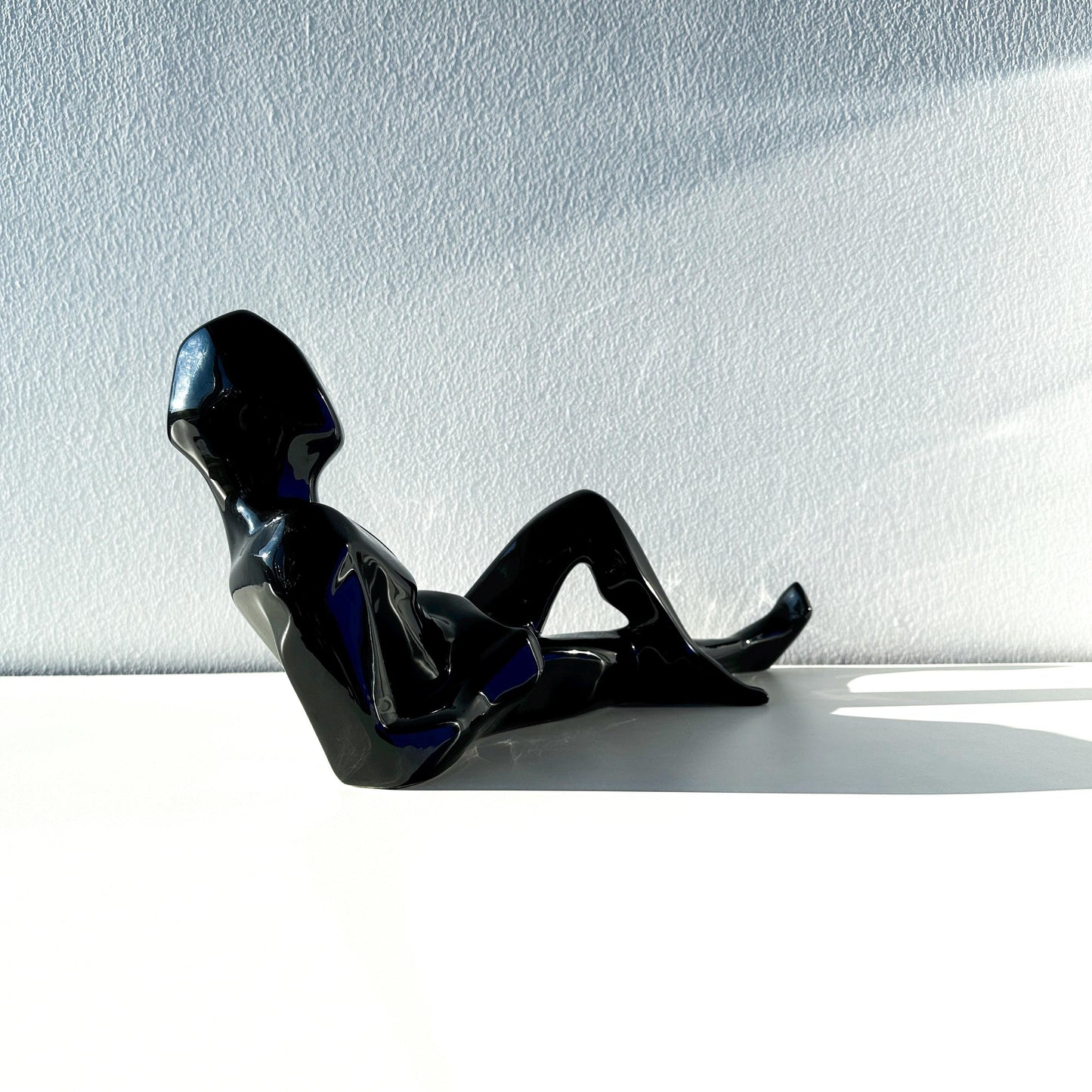 Cubist Jaru of California Reclining Male Nude Table Sculpture