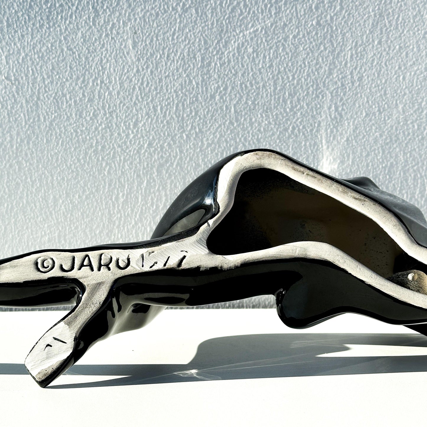 Cubist Jaru of California Reclining Male Nude Table Sculpture