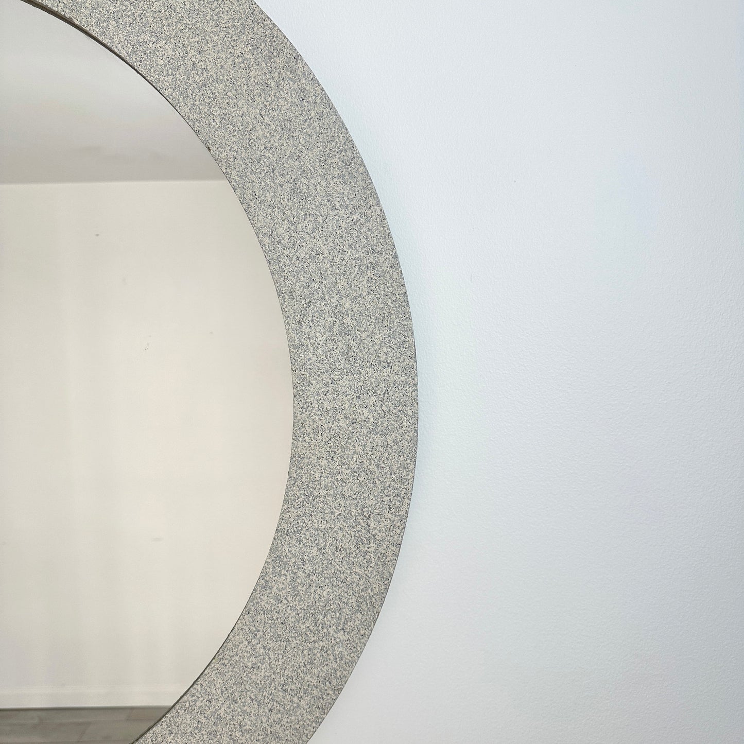 Postmodern Empire Arts Mirror and Wall Mounted Console Table Set