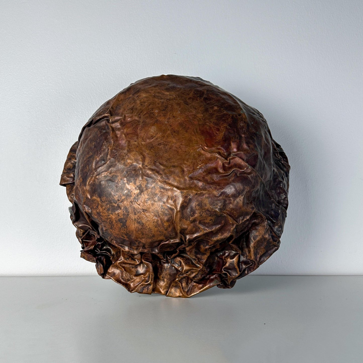 Postmodern Fold-formed Copper Artist Studio Bowl