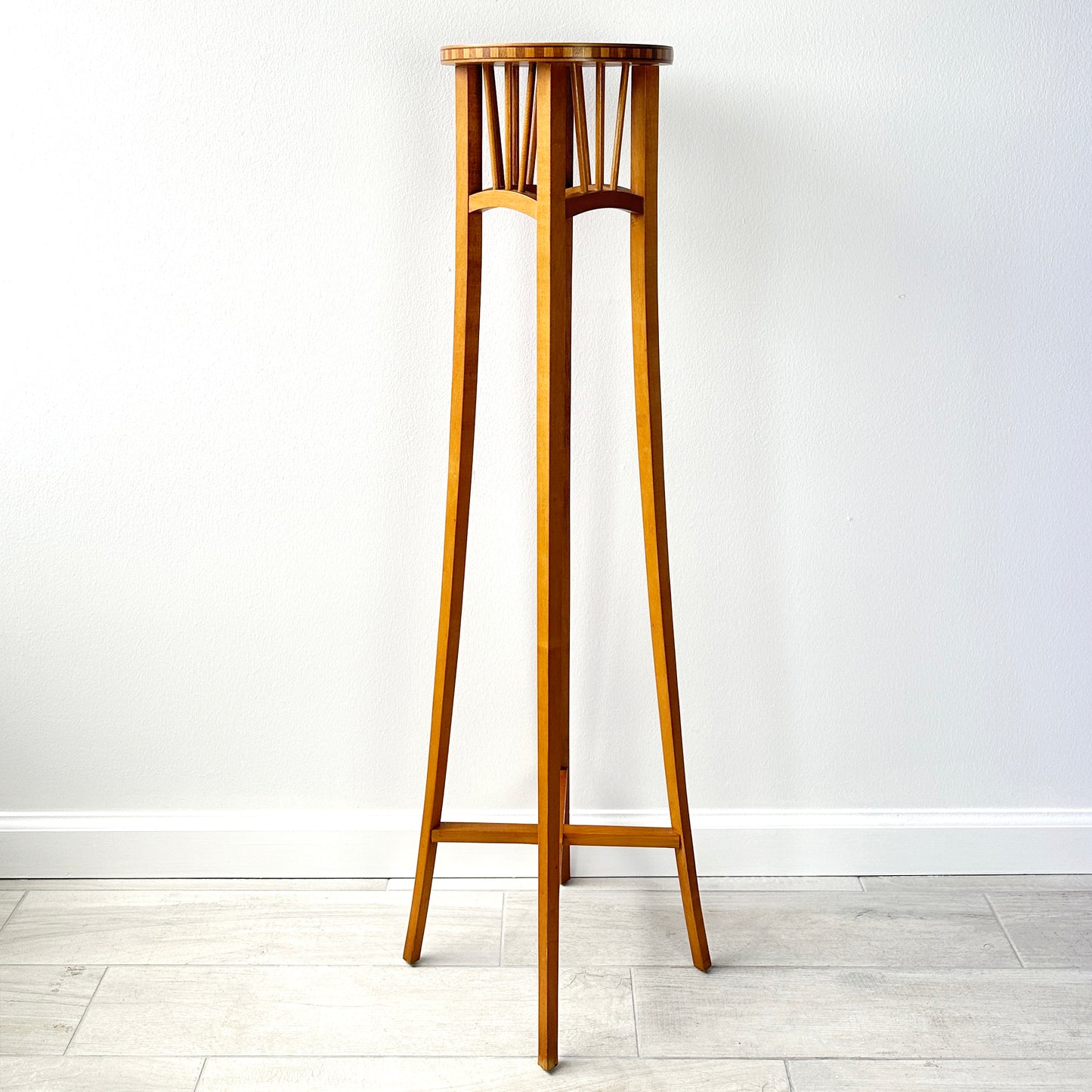 Early 20th Century Arts and Craft Inlay Pedestal