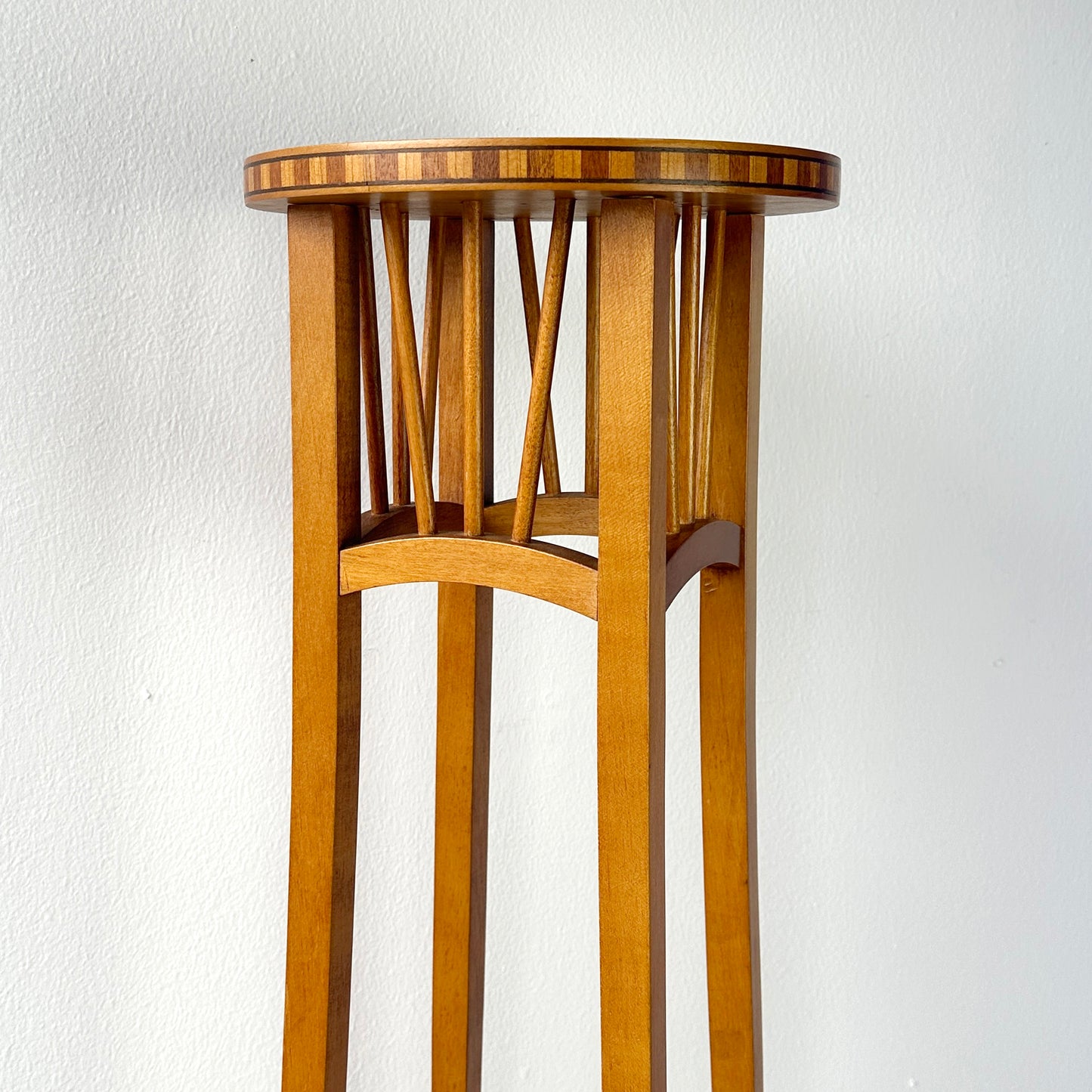 Early 20th Century Arts and Craft Inlay Pedestal