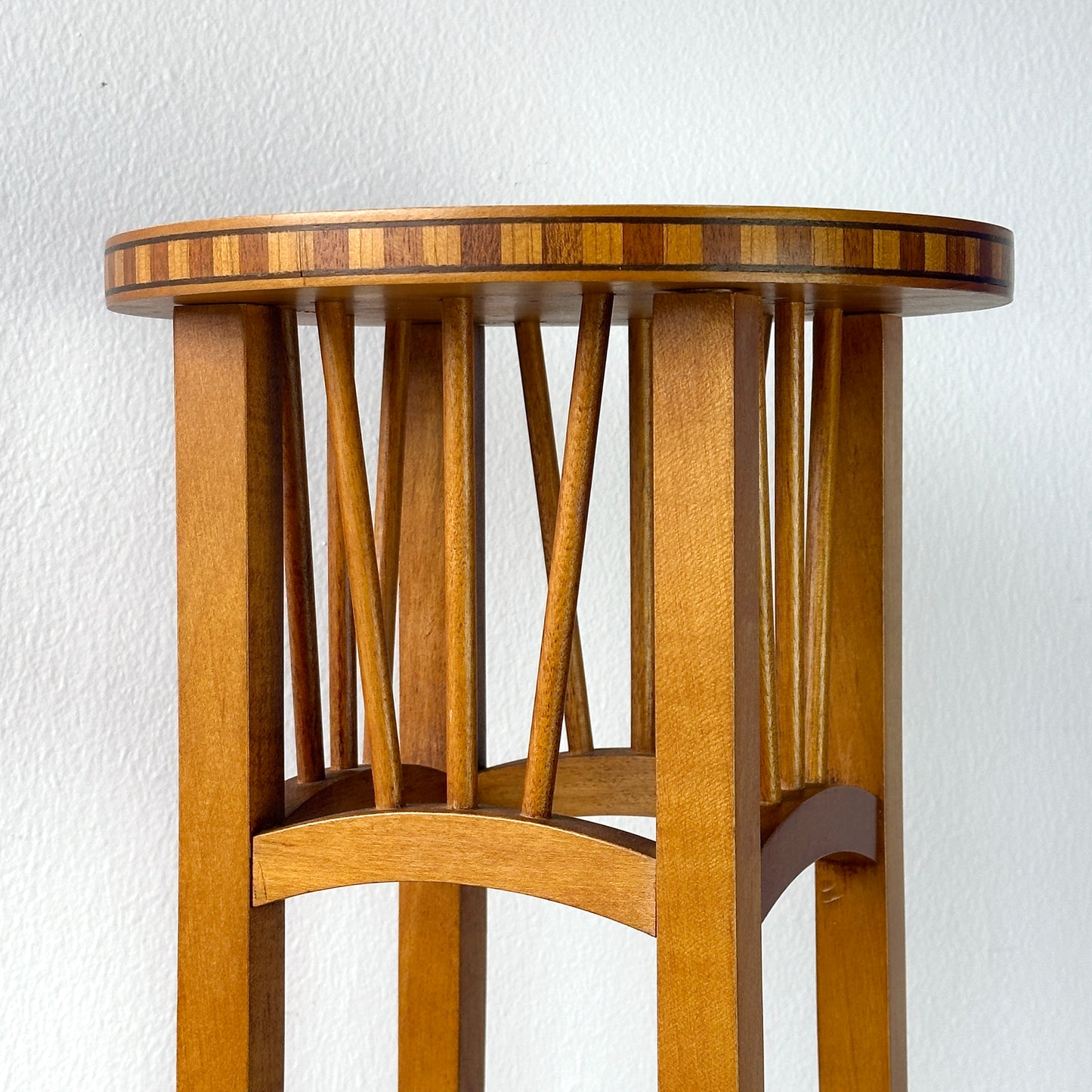 Early 20th Century Arts and Craft Inlay Pedestal