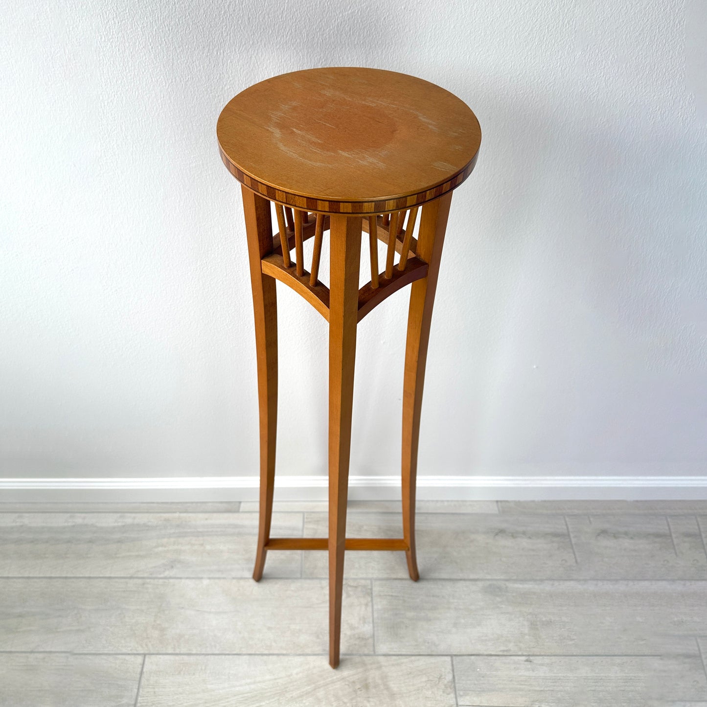 Early 20th Century Arts and Craft Inlay Pedestal