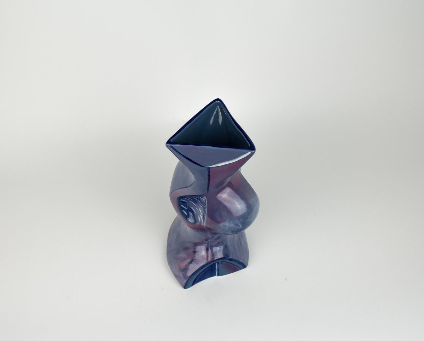 Kent Potteries FleshPot Blue Sculptural Vase