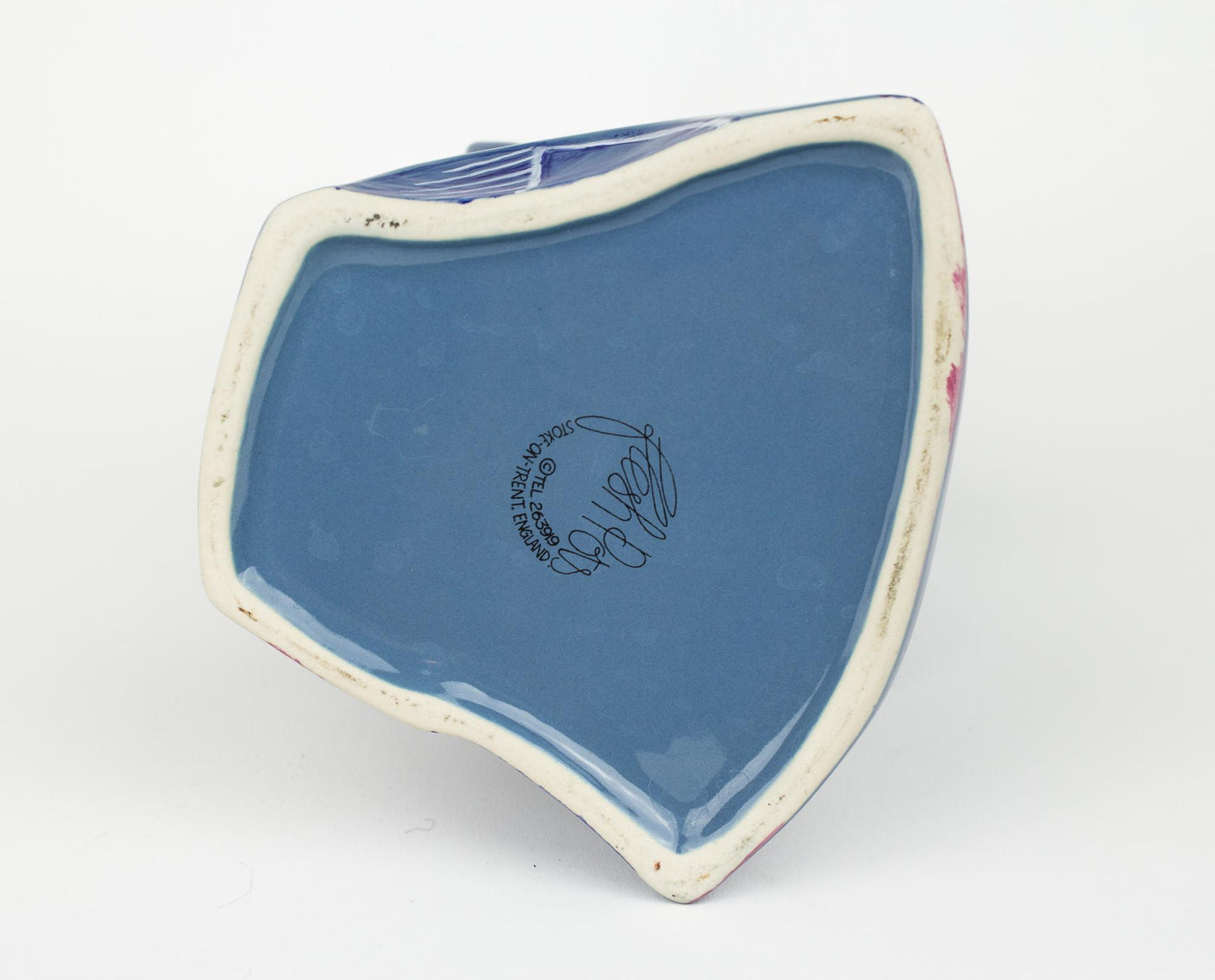 Kent Potteries FleshPot Blue Sculptural Vase