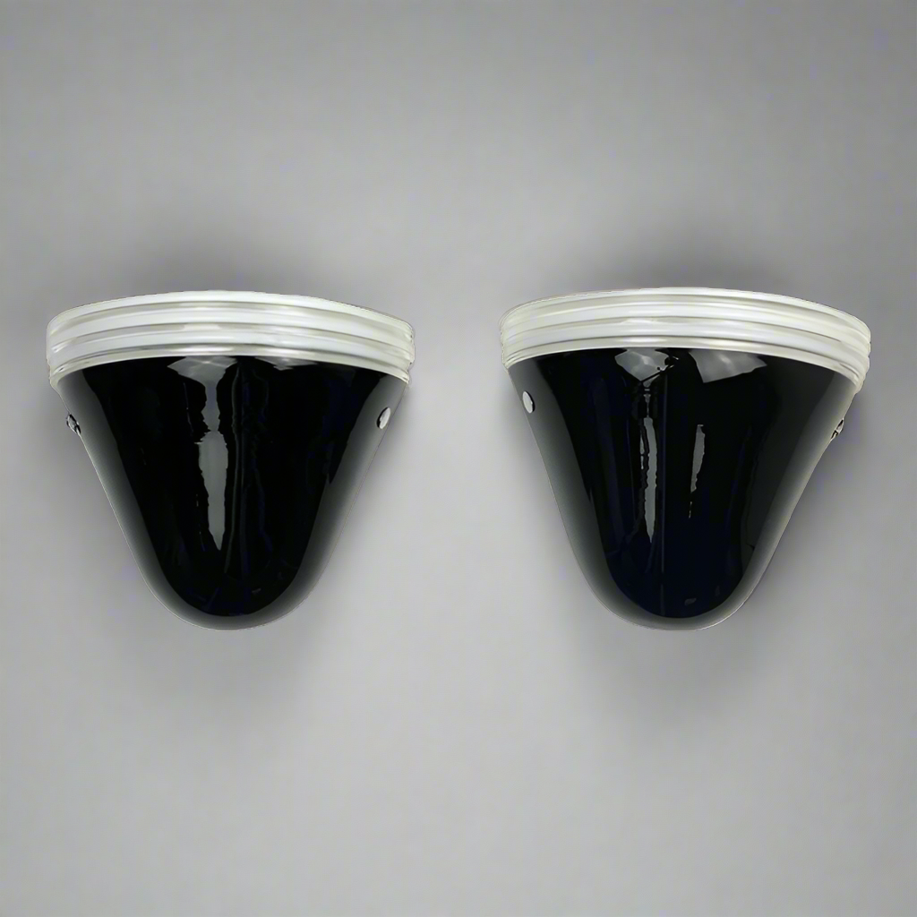 Leucos Murano Glass Lamp Sconce Pair