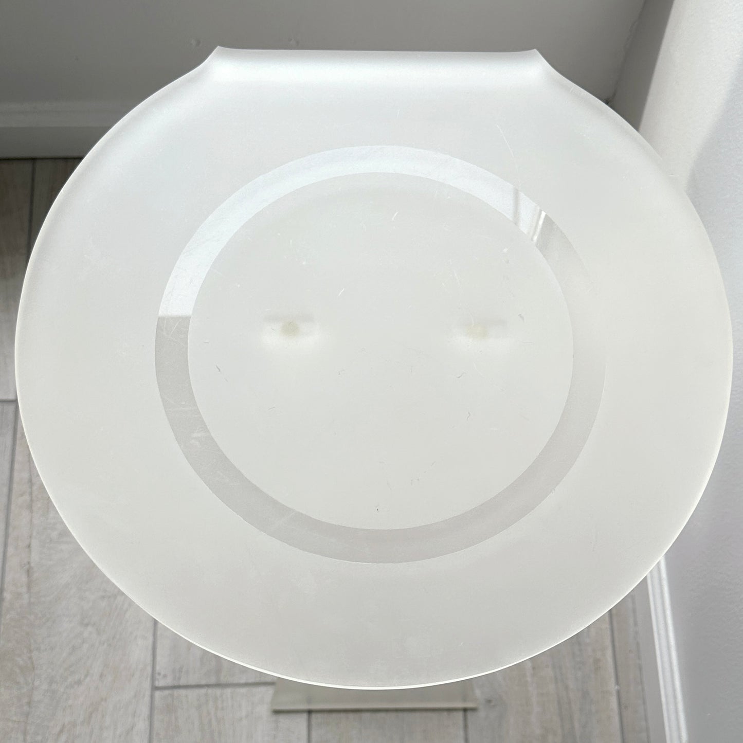 Late 20th Century Postmodern Frosted Lucite Side or Drinks Table