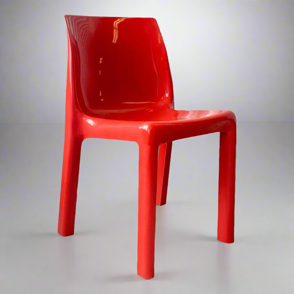 Magistretti Selene Style Molded Plastic Chair by Polyform