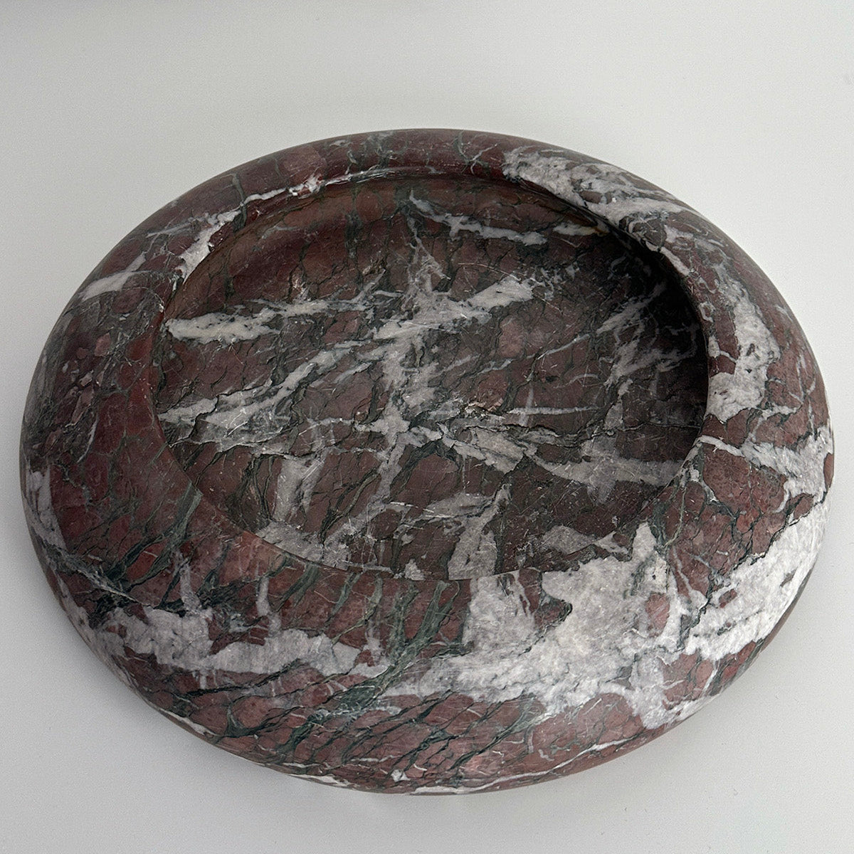 Italian Red Marble Rounded Edge Catchall