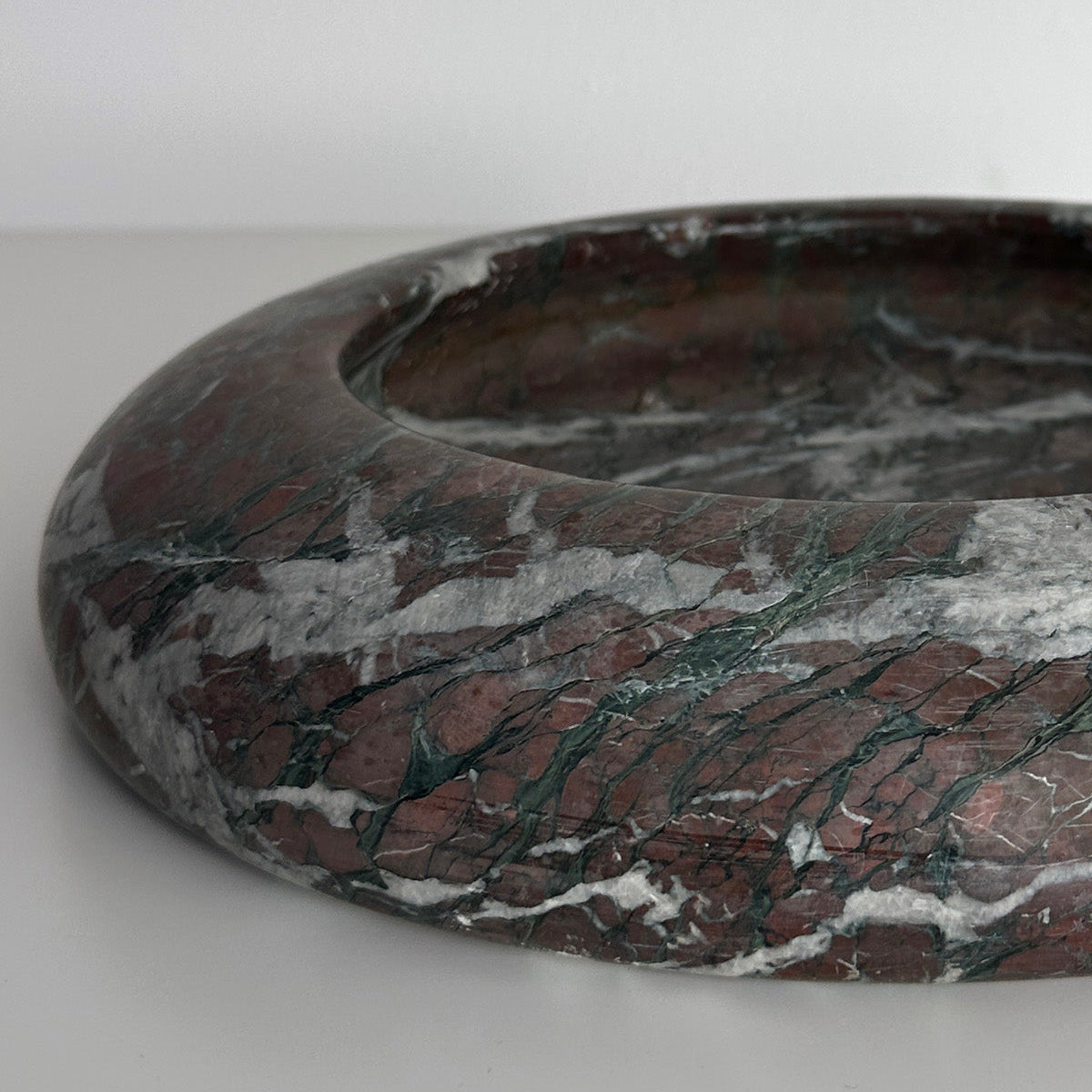 Italian Red Marble Rounded Edge Catchall
